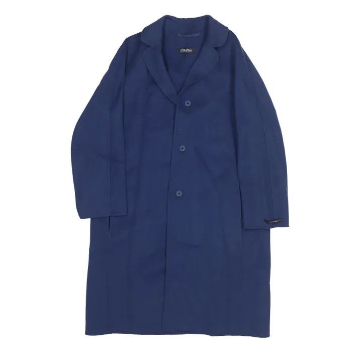 Max Mara Maxmara Casual Buttoned Coat in Blue 0079 Size M / US 6-8 / IT 42-44 - 1 Thumbnail