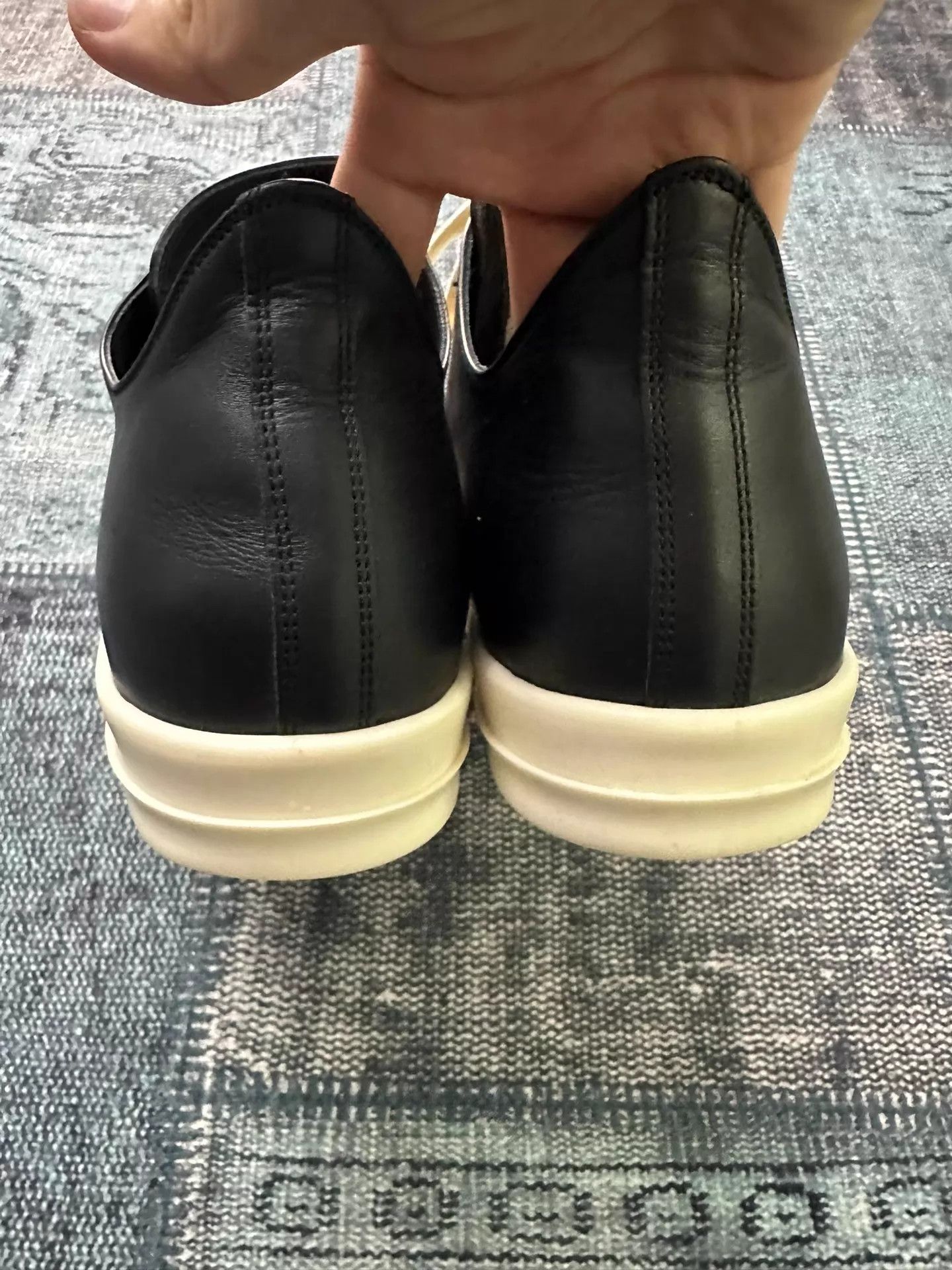 Rick Owens Rick Owens Mainline Low Top Sheepskin 45 (44) Worn 2x Size US 11 / EU 44 - 4 Thumbnail