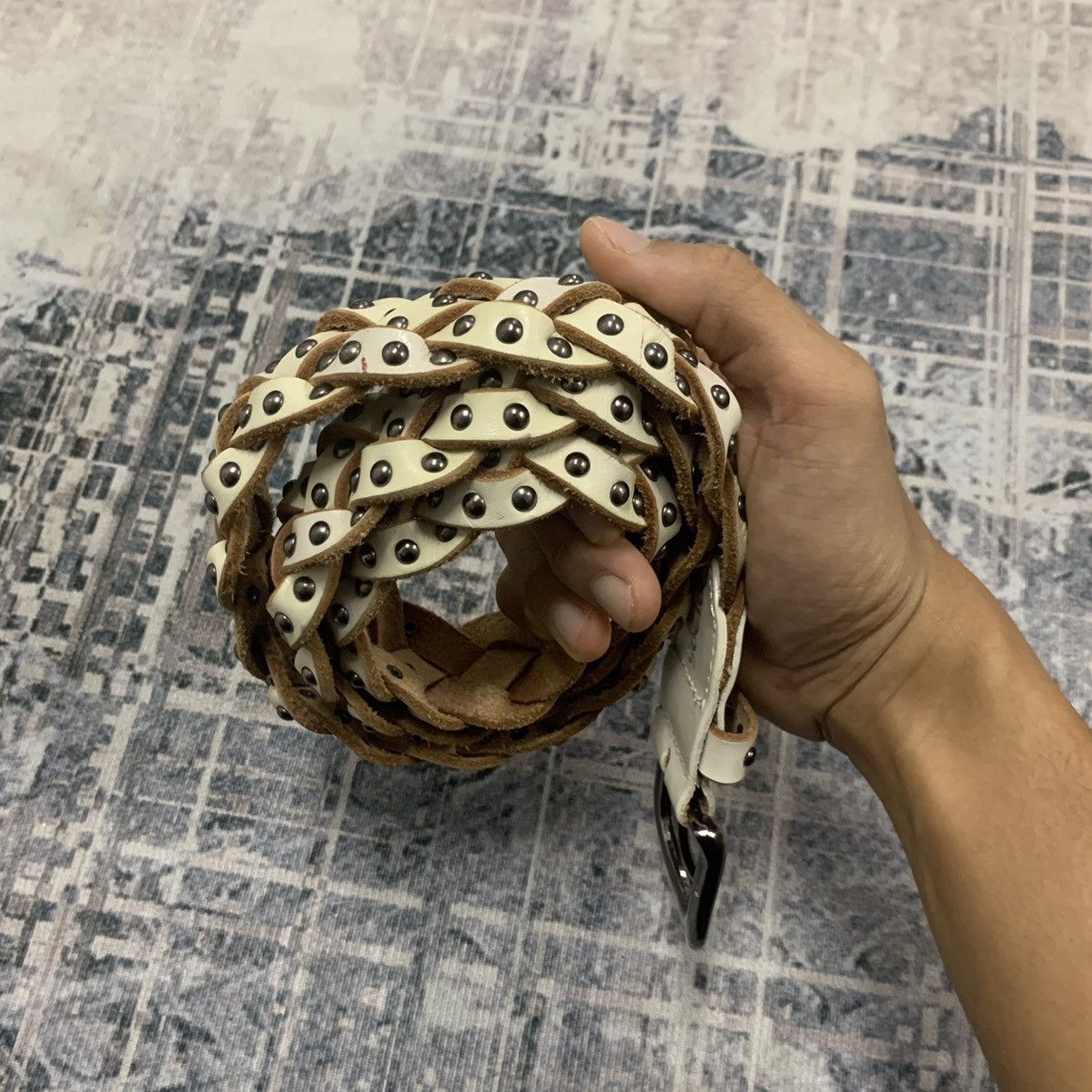20471120 291295 Studded Belt Size ONE SIZE - 7 Thumbnail