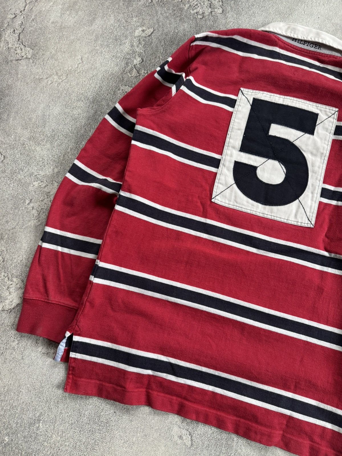 Tommy Hilfiger Tommy Hilfiger S/size striped rugby sweatshirts jumper 00s Size US S / EU 44-46 / 1 - 11 Thumbnail