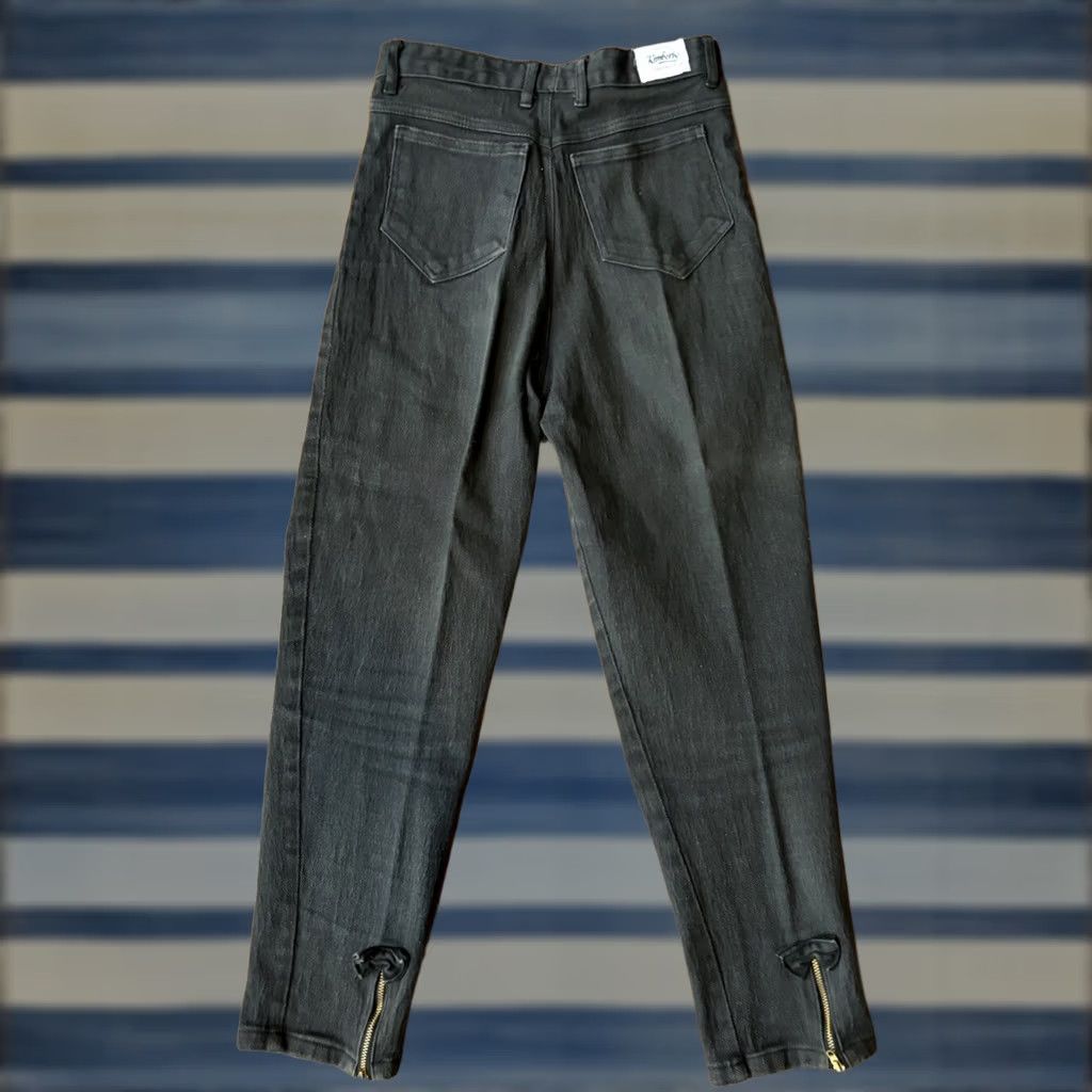 Vintage VINTAGE Kimberly Pants Women’s 7 Black Tapered Leg Zip Bow Ankle Zip 70s Chino Hippie Size 28" / US 6 / IT 42 - 1 Thumbnail