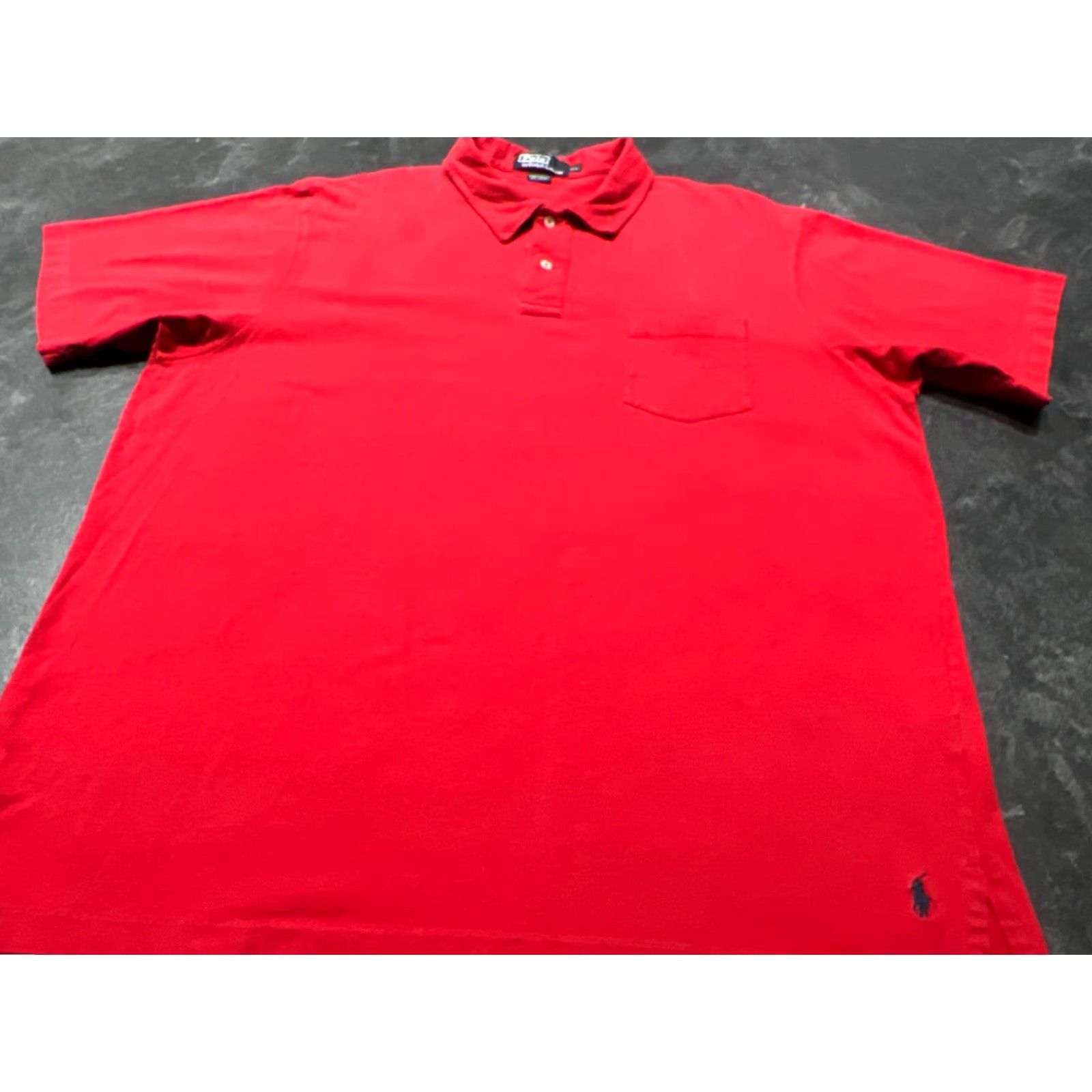 Polo Ralph Lauren VINTAGE Polo Ralph Lauren Polo Shirt Men XXL Red Cotton Short Sleeve Logo Casual Size US XXL / EU 58 / 5 - 2 Thumbnail