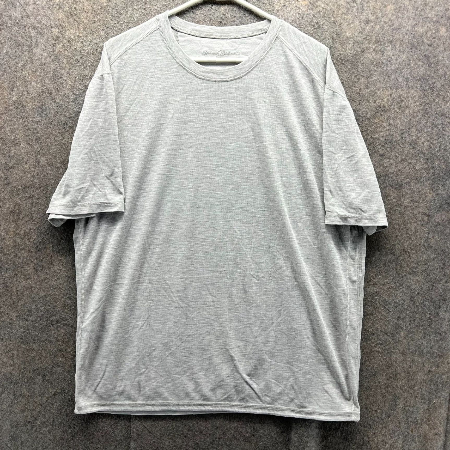Tommy Bahama Tommy Bahama Shirt Mens 2XL Gray Crewneck Cotton Fleece Tee Logo Short Sleeve T-Shirt Casual All Seasons Modern Regular Fit Size US XXL / EU 58 / 5 - 2 Thumbnail