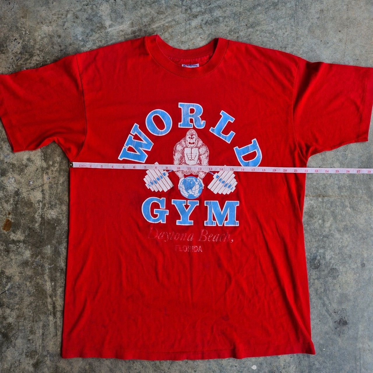 Other *RARE* VINTAGE 90s WORLD GYM FITNESS TEE Size US XL / EU 56 / 4 - 12 Thumbnail