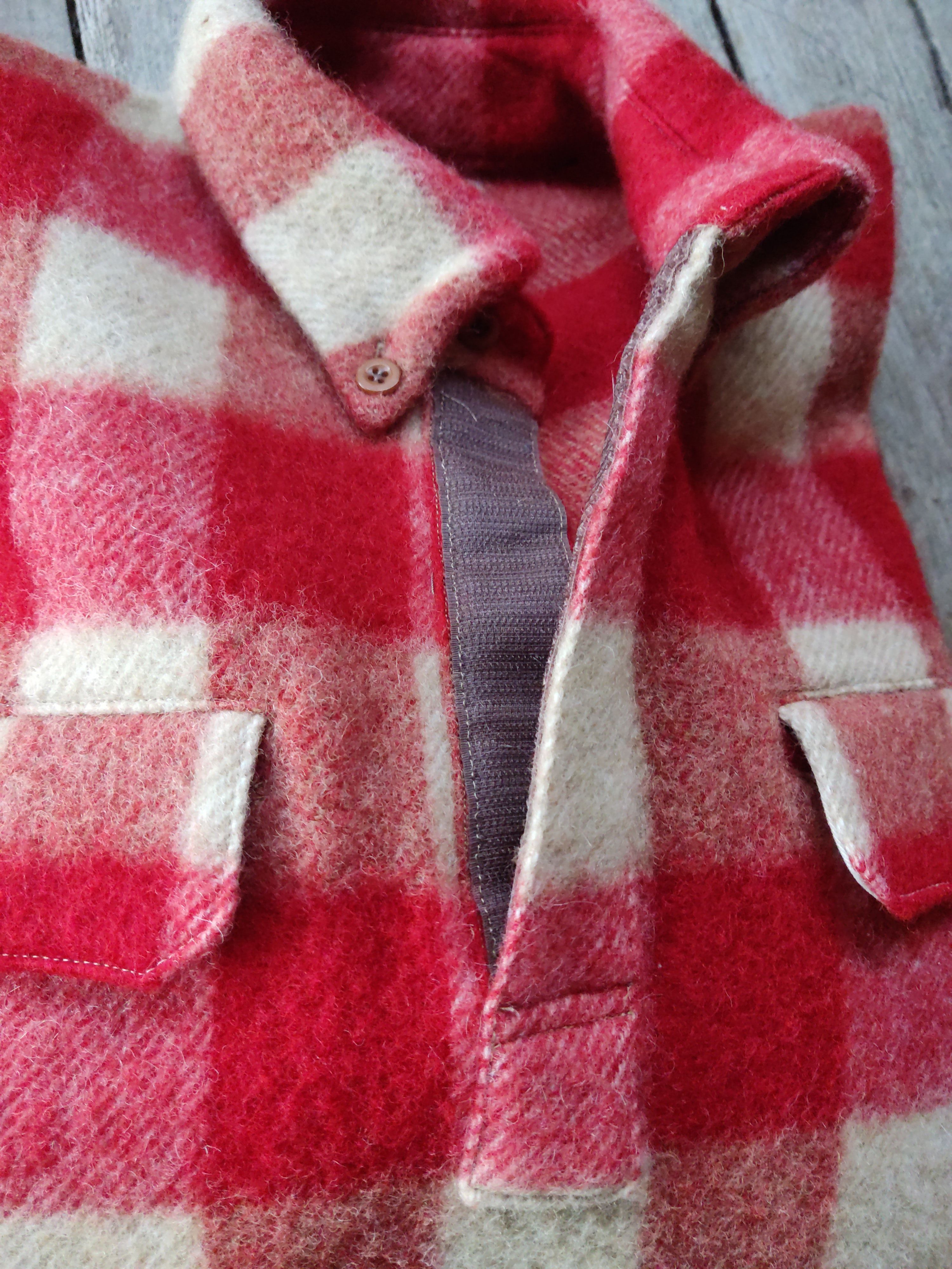Japanese Brand Glenover Shirtmaker Work Wool Shirts Half Valcro Size US M / EU 48-50 / 2 - 7 Thumbnail