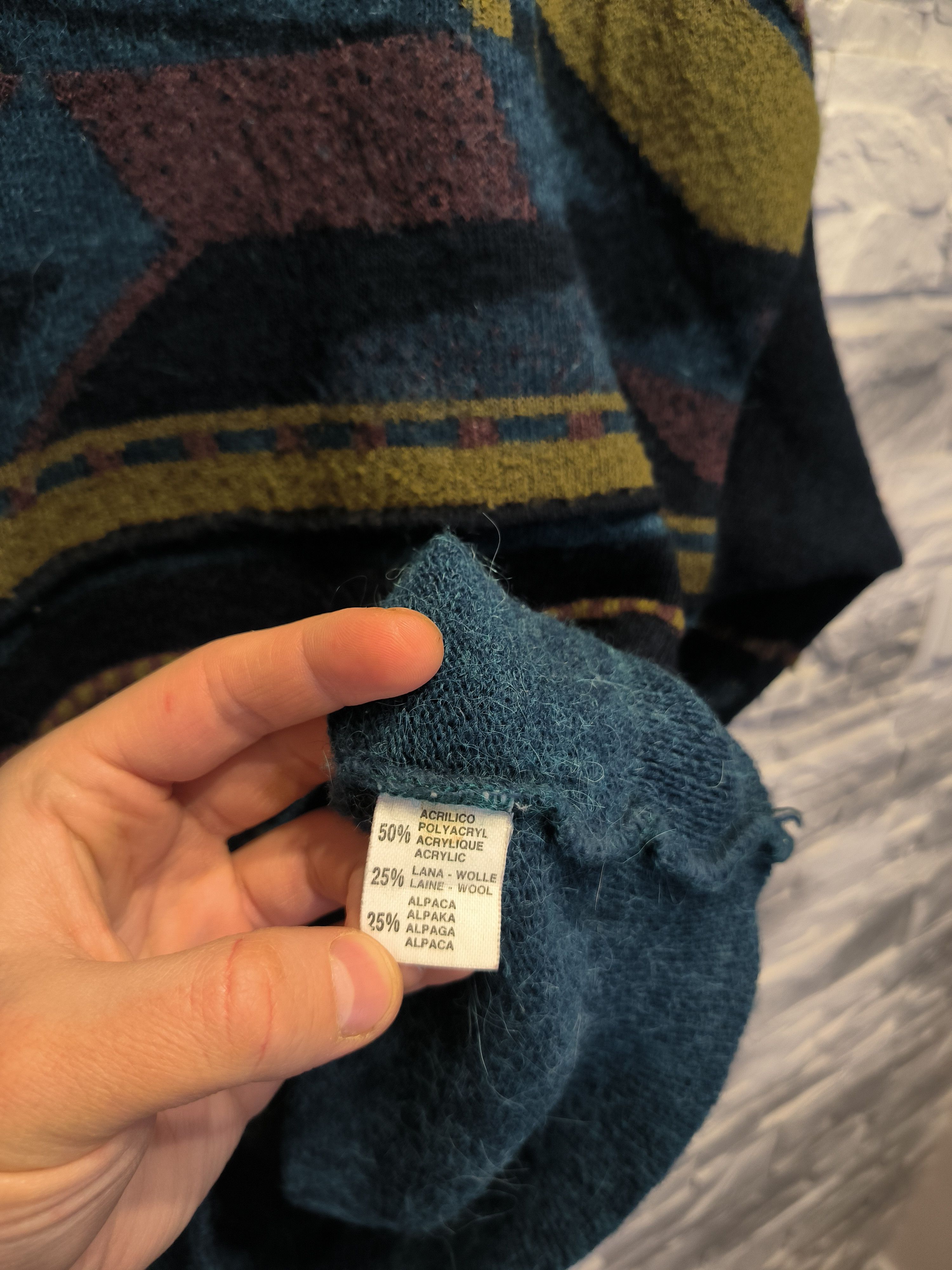 Vintage Vintage Enzo Lorenzo Wool Alpaca Knitwear Sweater Size US M / EU 48-50 / 2 - 6 Thumbnail