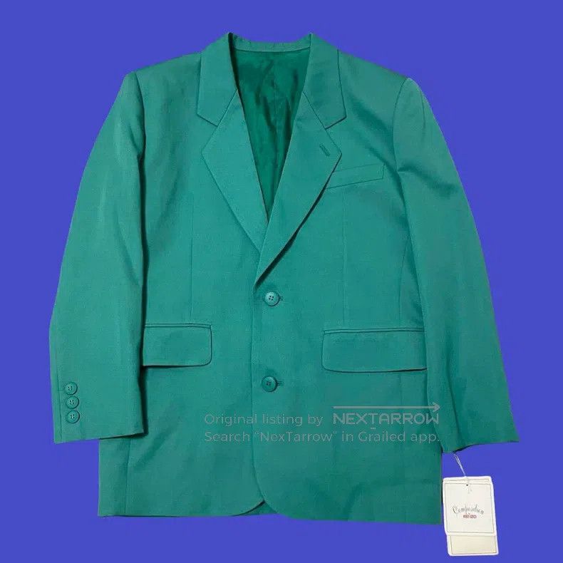Kenzo Green and blue suit jacket