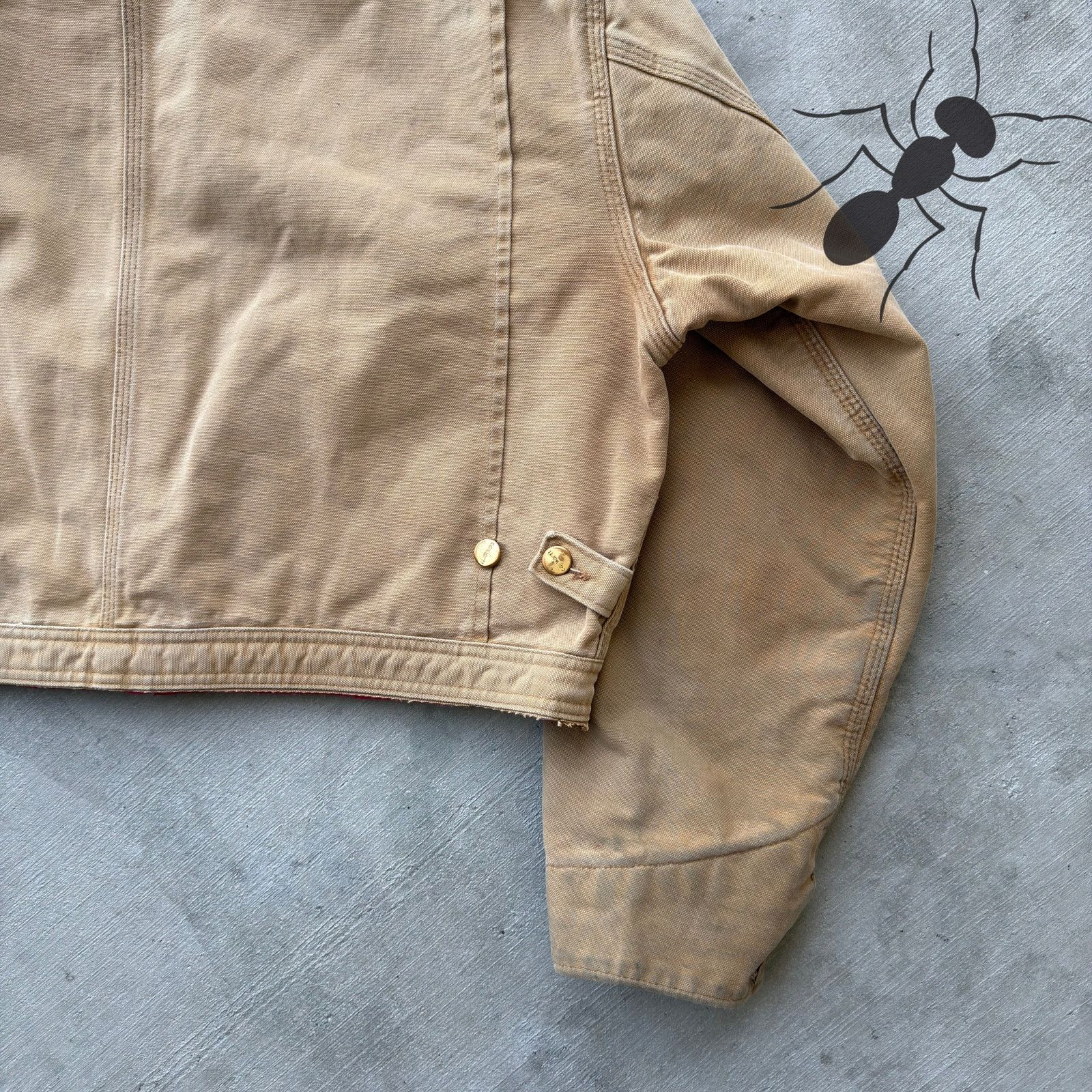 Carhartt × Vintage Carhartt brown cropped Detroit style work wear jacket Size US L / EU 52-54 / 3 - 8 Thumbnail
