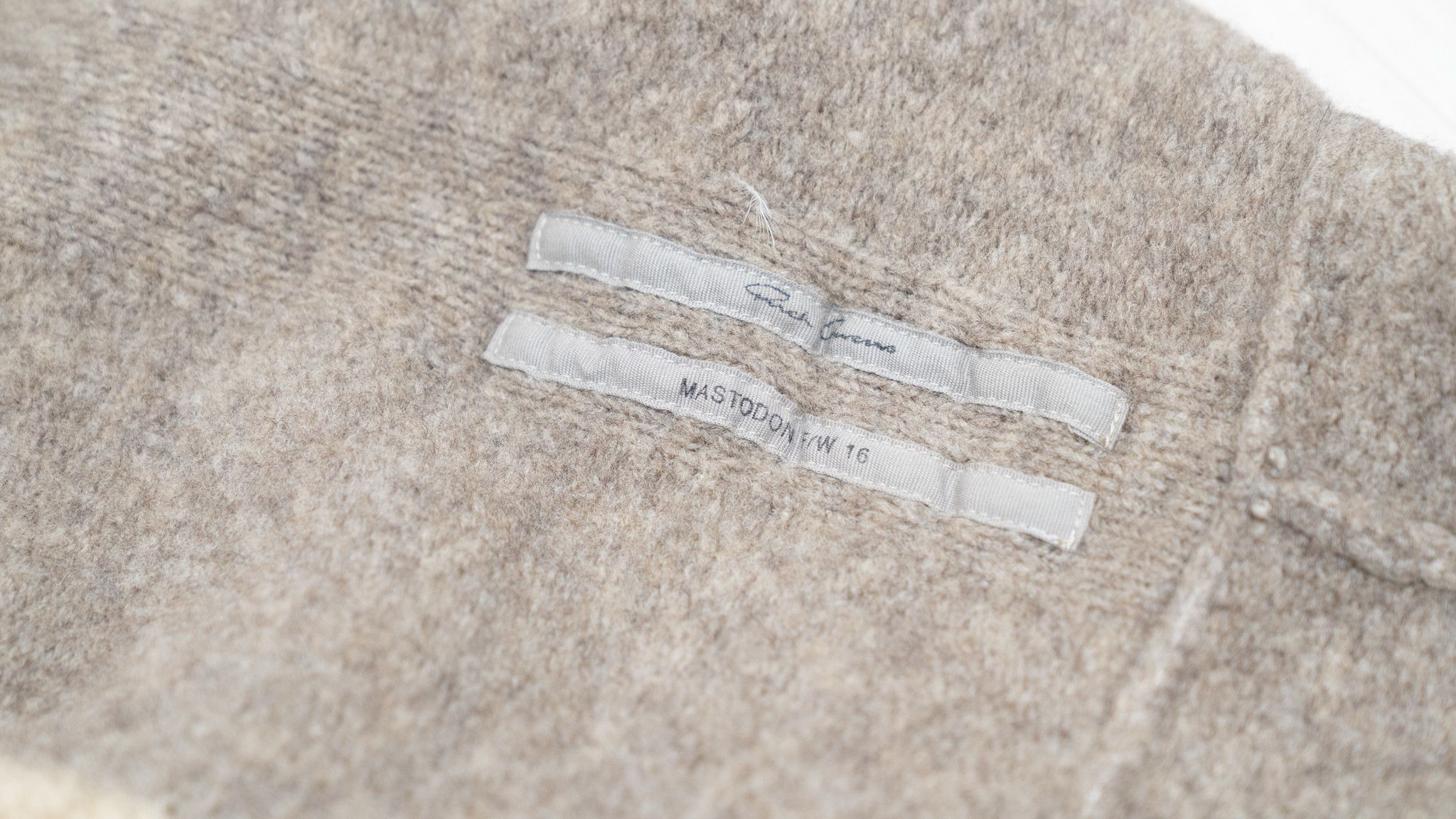 Rick Owens 16FW MAGLIA SWEATER SHORT