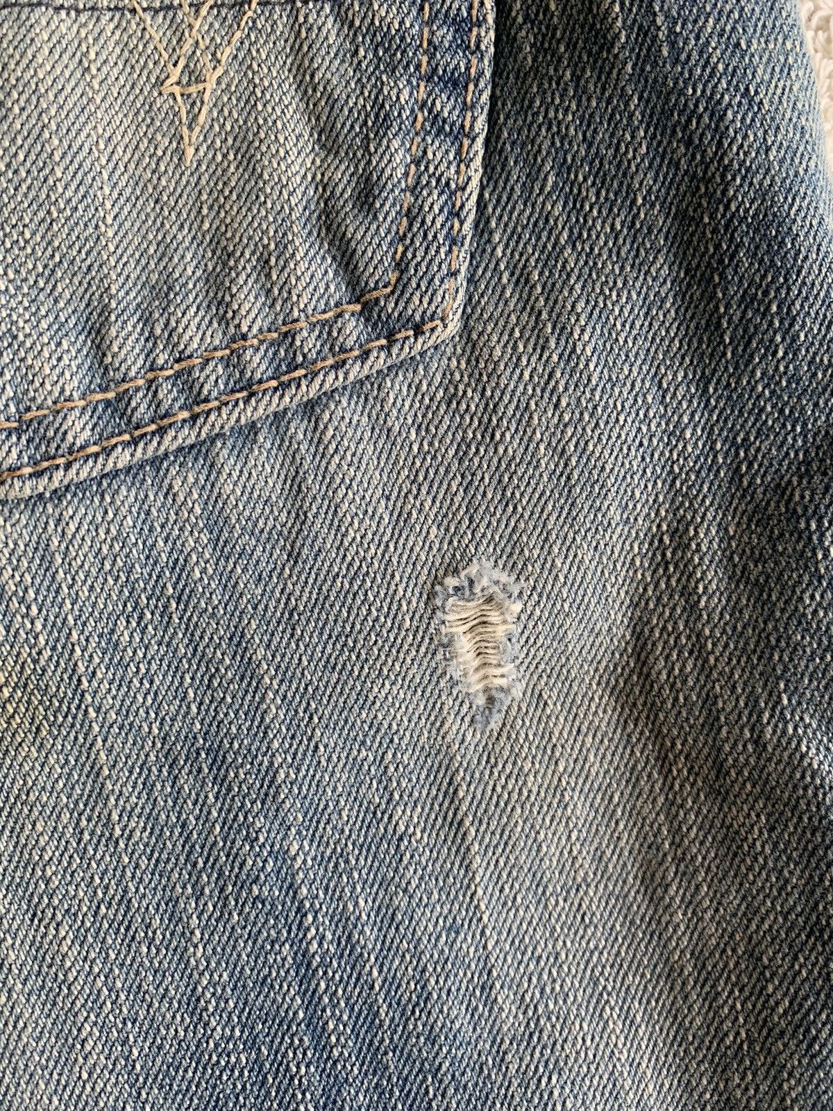 Edwin 505ZX Redline Selvedge distressed denim