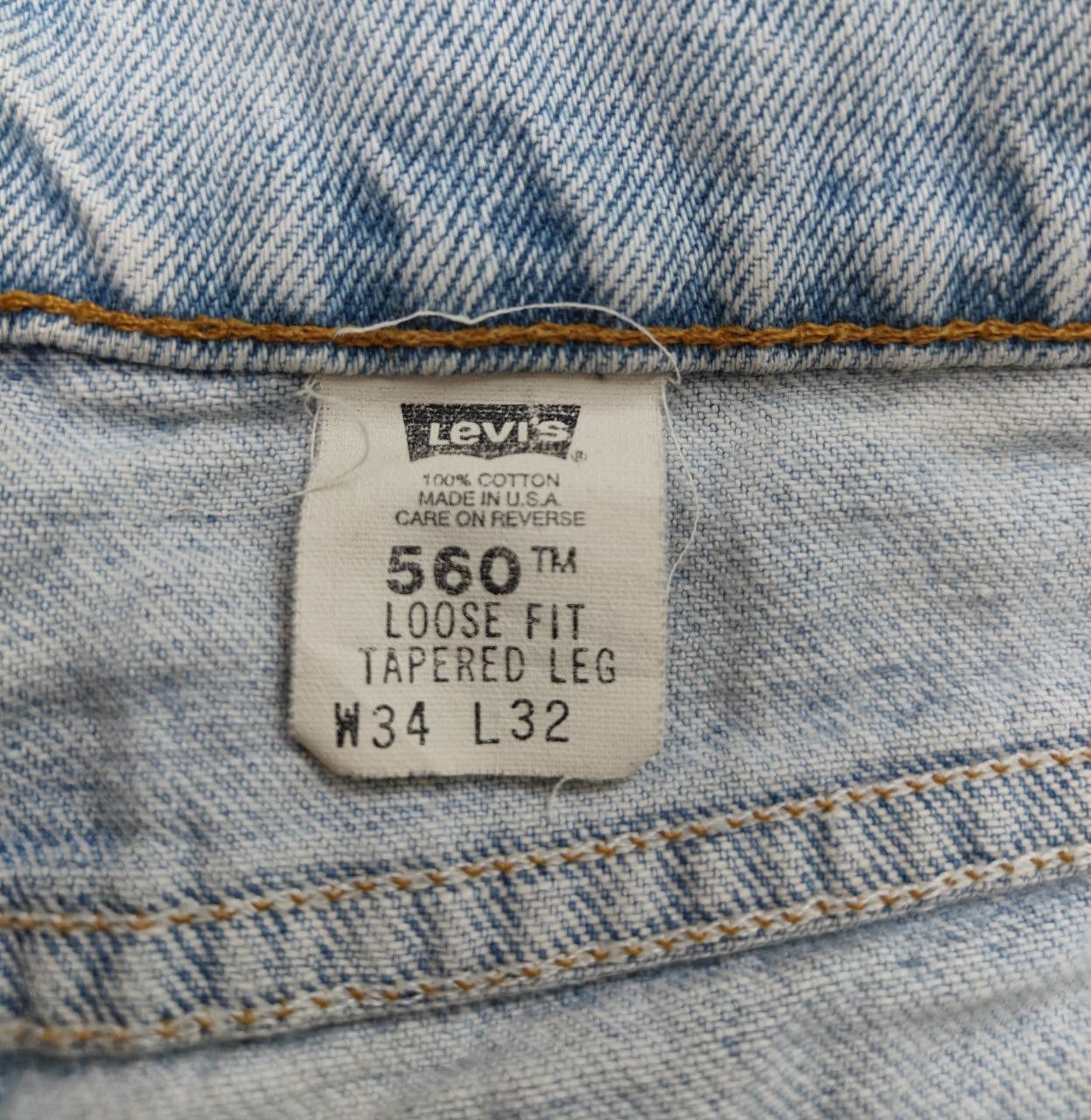 Levi's Vintage Clothing 90's Vintage Levi's 560, Made in USA Size US 34 / EU 50 - 7 Thumbnail