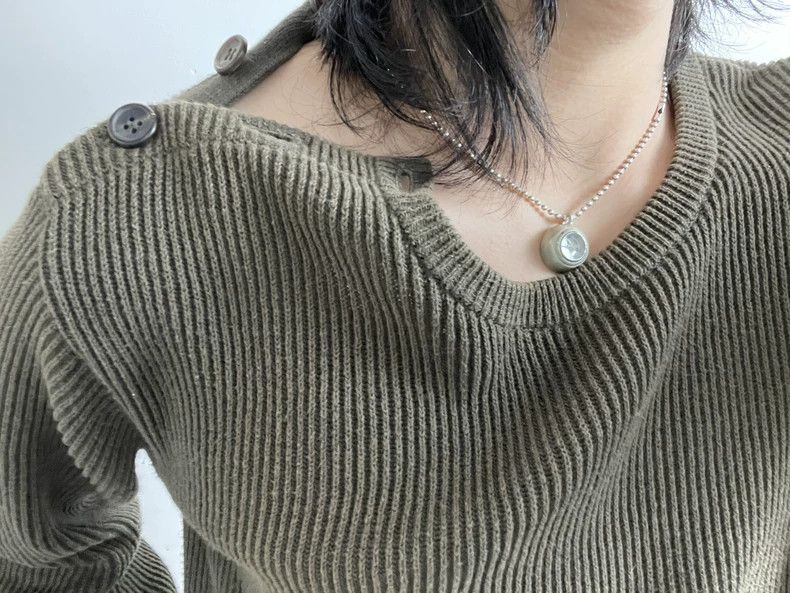 Yohji Yamamoto Yohji Yamamoto Button shoulder sweater 2506-Nextarrow Size US L / EU 52-54 / 3 - 7 Thumbnail