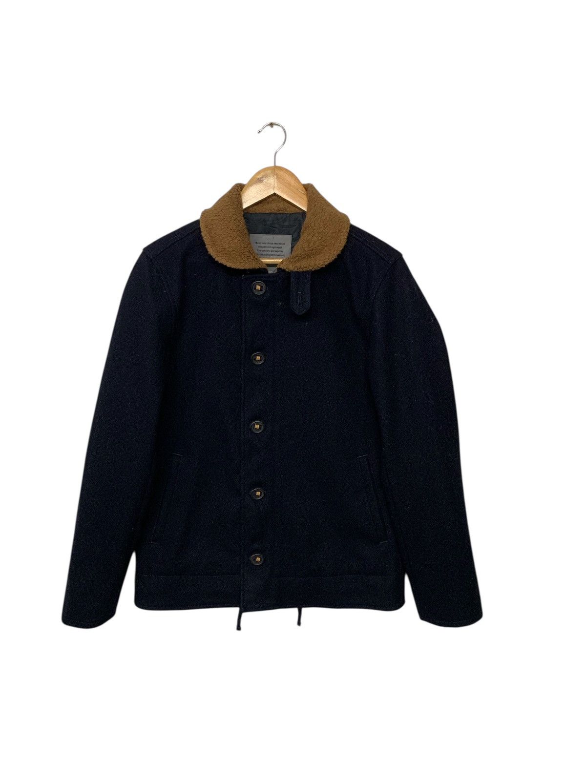 Designer × Journal Standard × Yohji Yamamoto Rare Japanese Journal Standard Zipper Down Wool Jacket Size US M / EU 48-50 / 2 - 1 Thumbnail