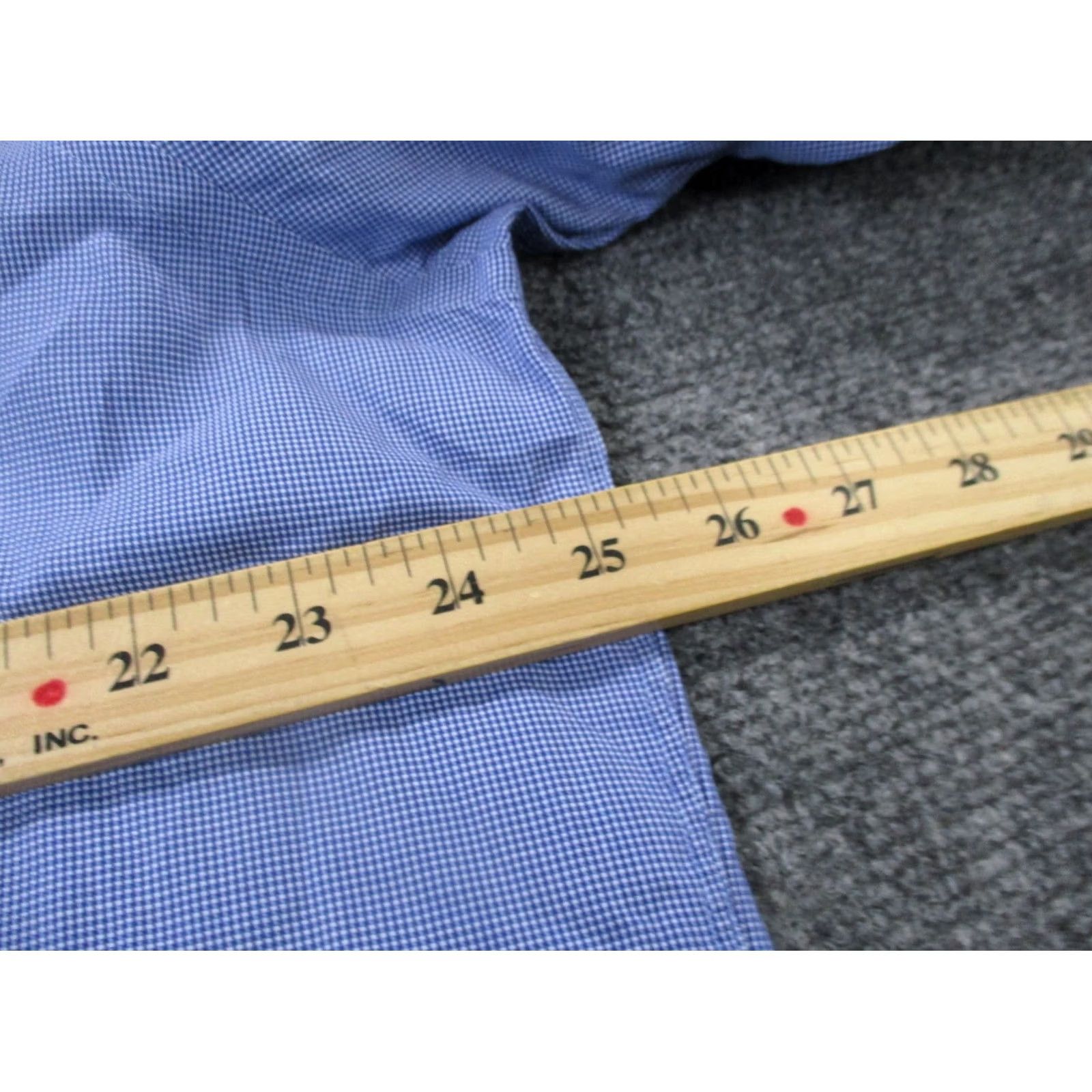 Turnbull & Asser VINTAGE Turnbull & Asser Shirt Mens 44 Business Plaid Checkered French Cuff Blue Cotton Button Size US XXL / EU 58 / 5 - 5 Thumbnail
