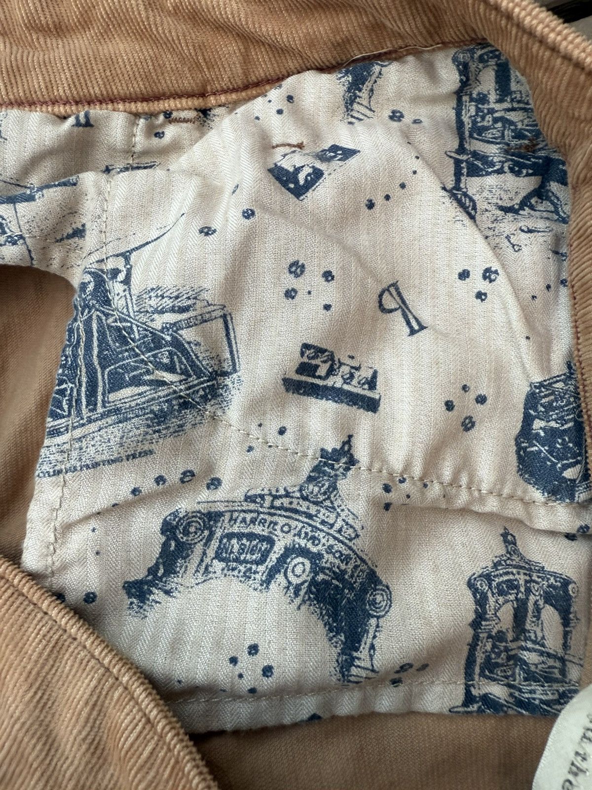Anthropologie Pilcro Letterpress Anthropologie Script Corduroy Pants Tan Size 30" / US 8 / IT 44 - 10 Thumbnail