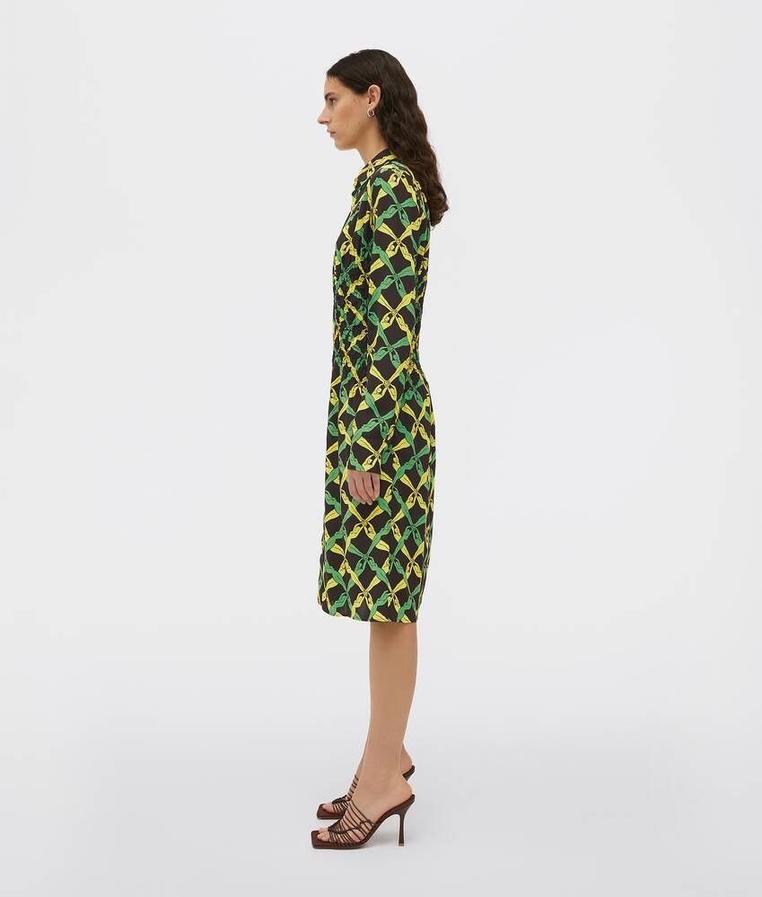 Bottega Veneta o1y0725 Mini Dress in Multicolor Size XXS / US 00 / IT 34 - 3 Thumbnail