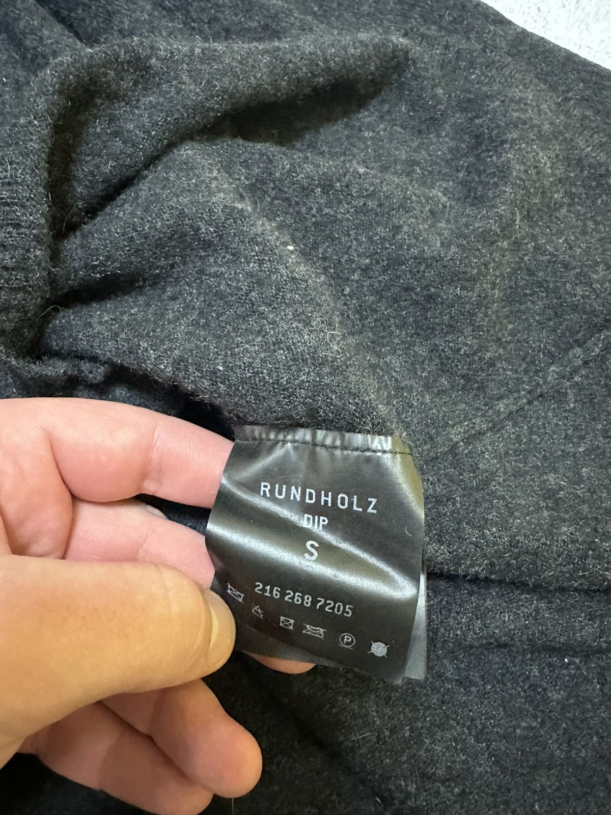 Japanese Brand × Rundholz Rundholz DIP Black Label Avant Garde Zip Hooded Wool Jacket Size S / US 4 / IT 40 - 20 Thumbnail