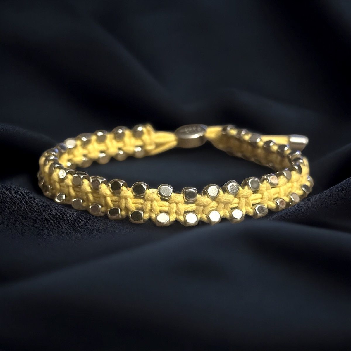 Fossil Fossil yellow woven adjustable cord bracelet Size ONE SIZE - 1 Thumbnail