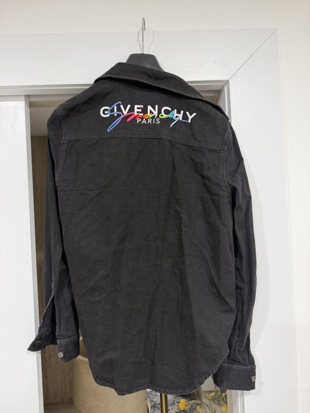 Givenchy Givenchy signature logo denim shirt jacket Size US M / EU 48-50 / 2 - 12 Thumbnail