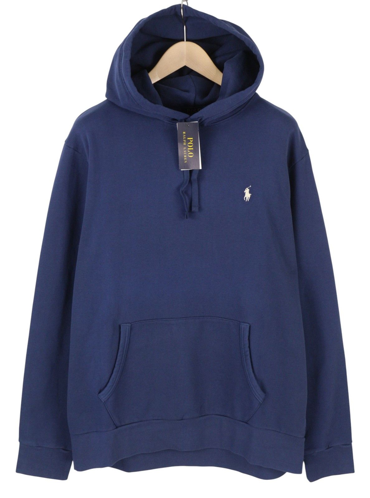 Ralph Lauren NAVY XL Kangaroo Pocket Logo Hoodie 86957 Size US XL / EU 56 / 4 - 2 Thumbnail