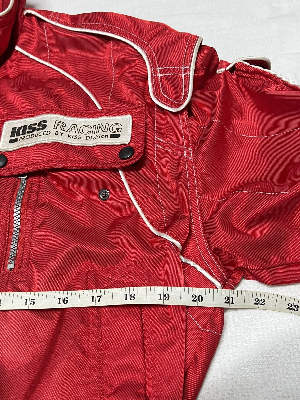 Other 🔥HOT DROPS🔥 Vintage 90s Kiss Racing Team jacket in red nylon Size US M / EU 48-50 / 2 - 8 Thumbnail