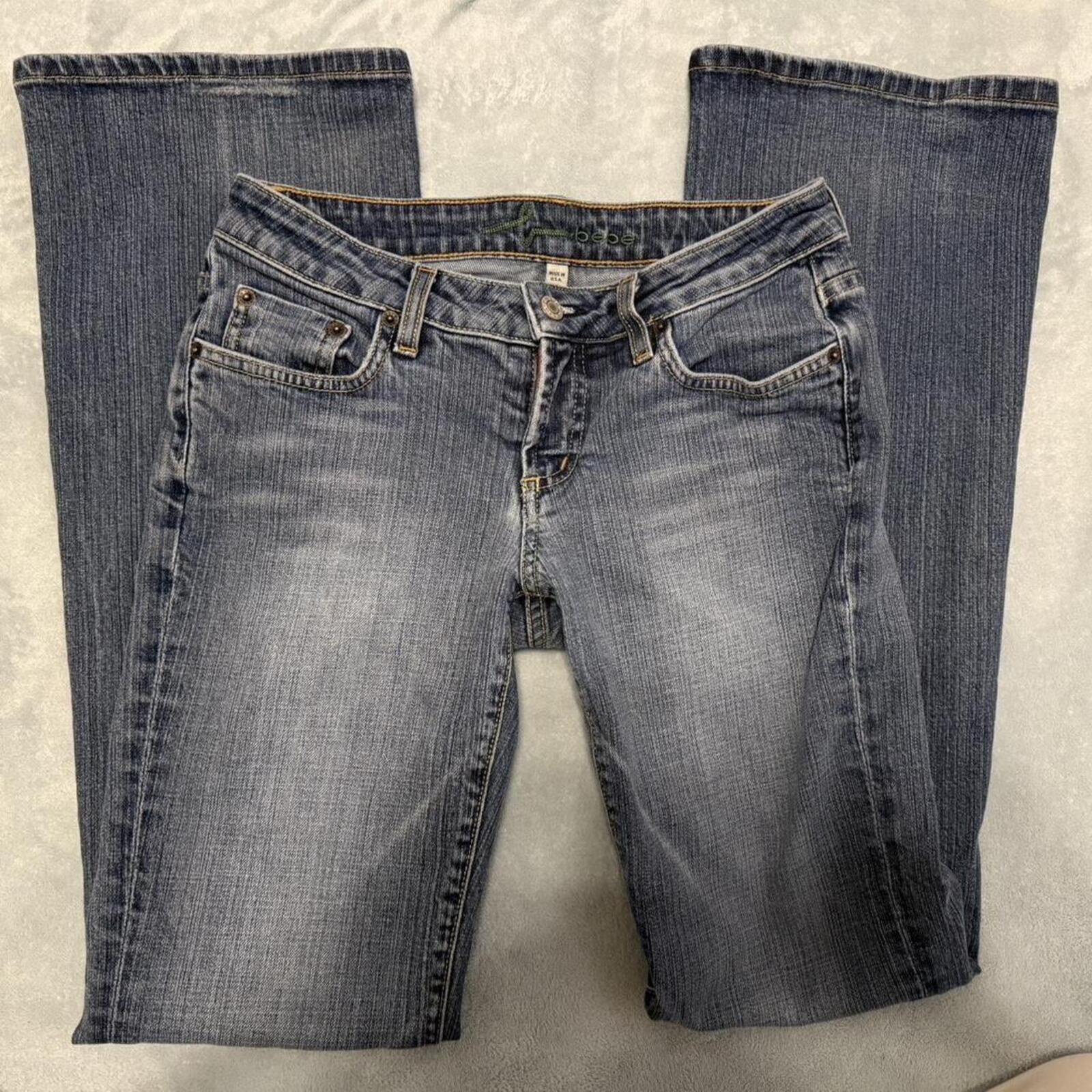 United Colors Of Benetton Bebe Women's Bedazzled Denim Jeans Size 28" / US 6 / IT 42 - 3 Thumbnail