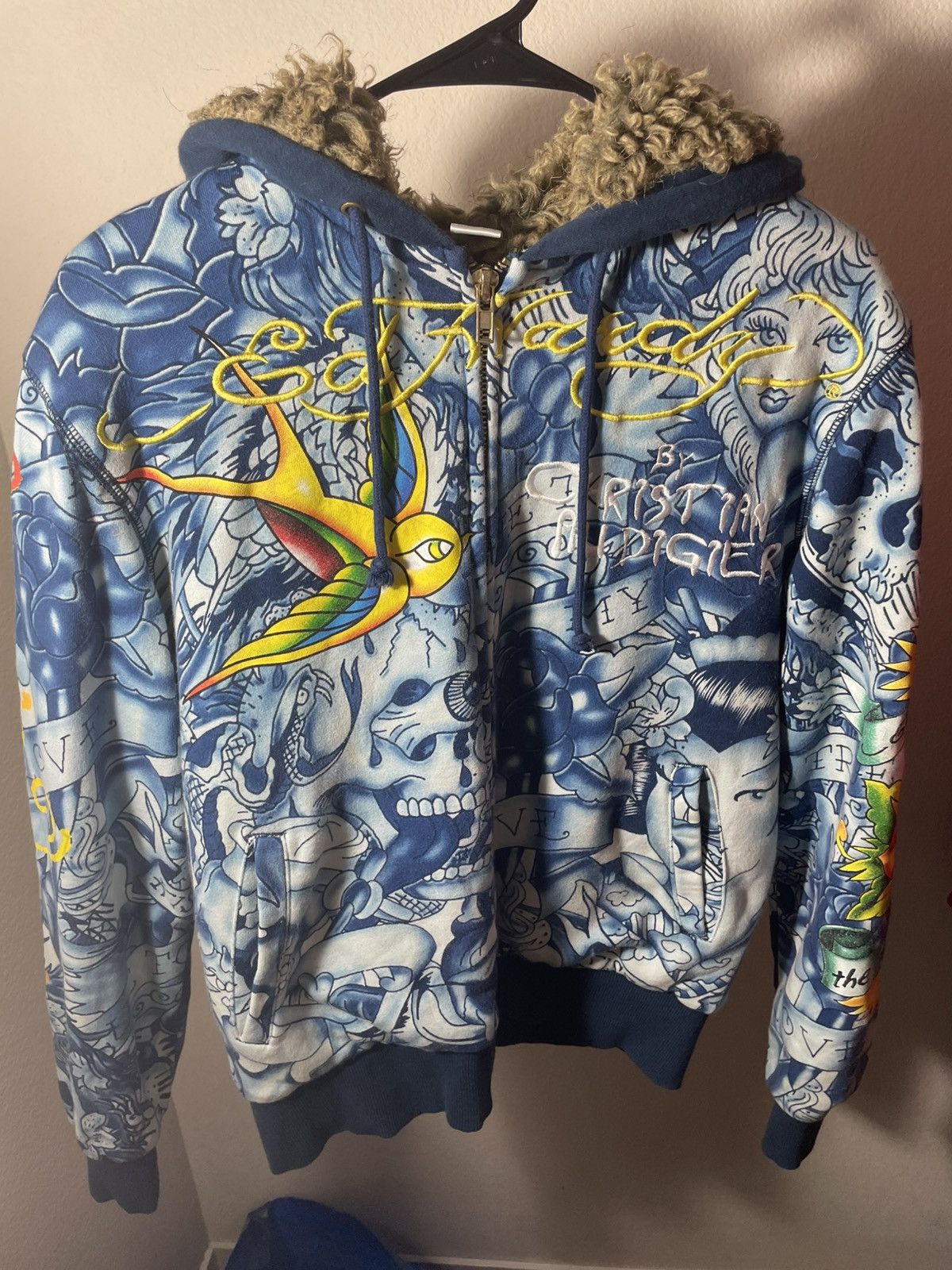 Ed Hardy Ed Hardy Zip Up Hoodie Sweater Size US M / EU 48-50 / 2 - 2 Thumbnail