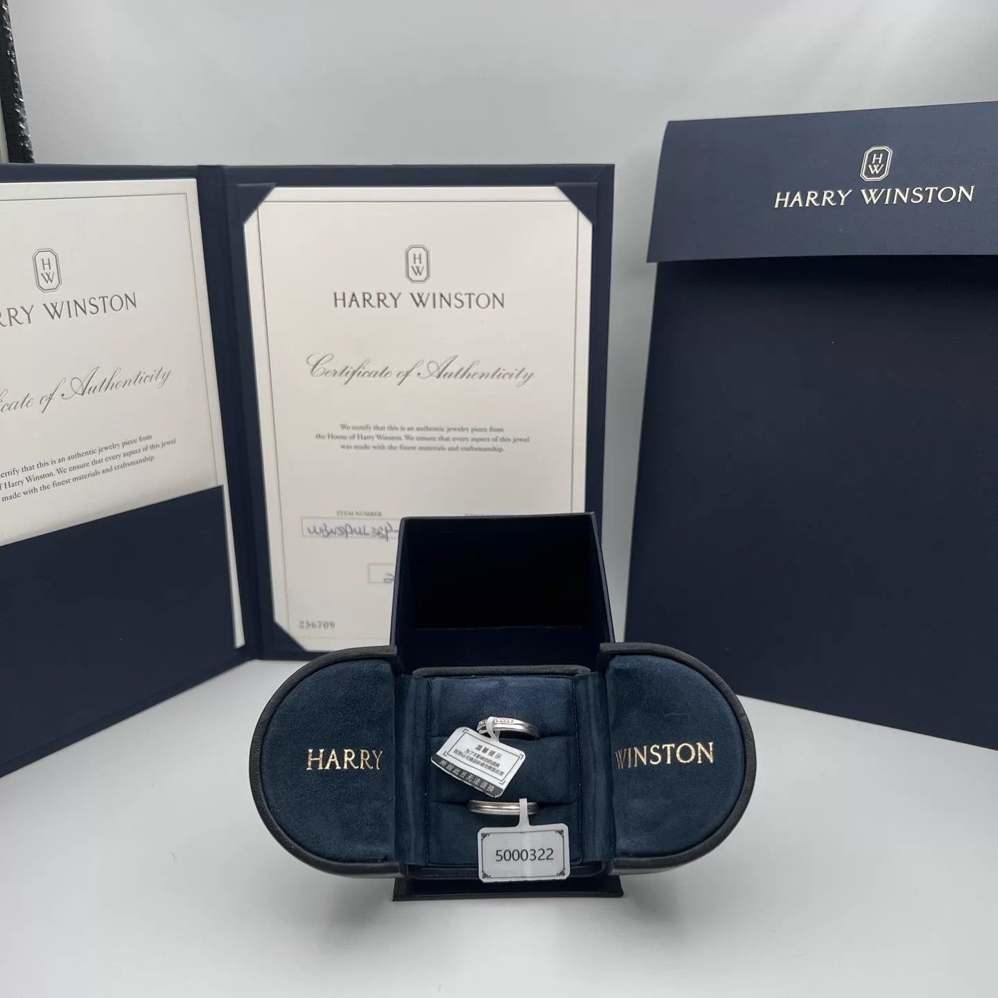 Harry Winston HW couple rings new w47 m52 YH5000323/YH5000322 Size ONE SIZE - 1 Thumbnail