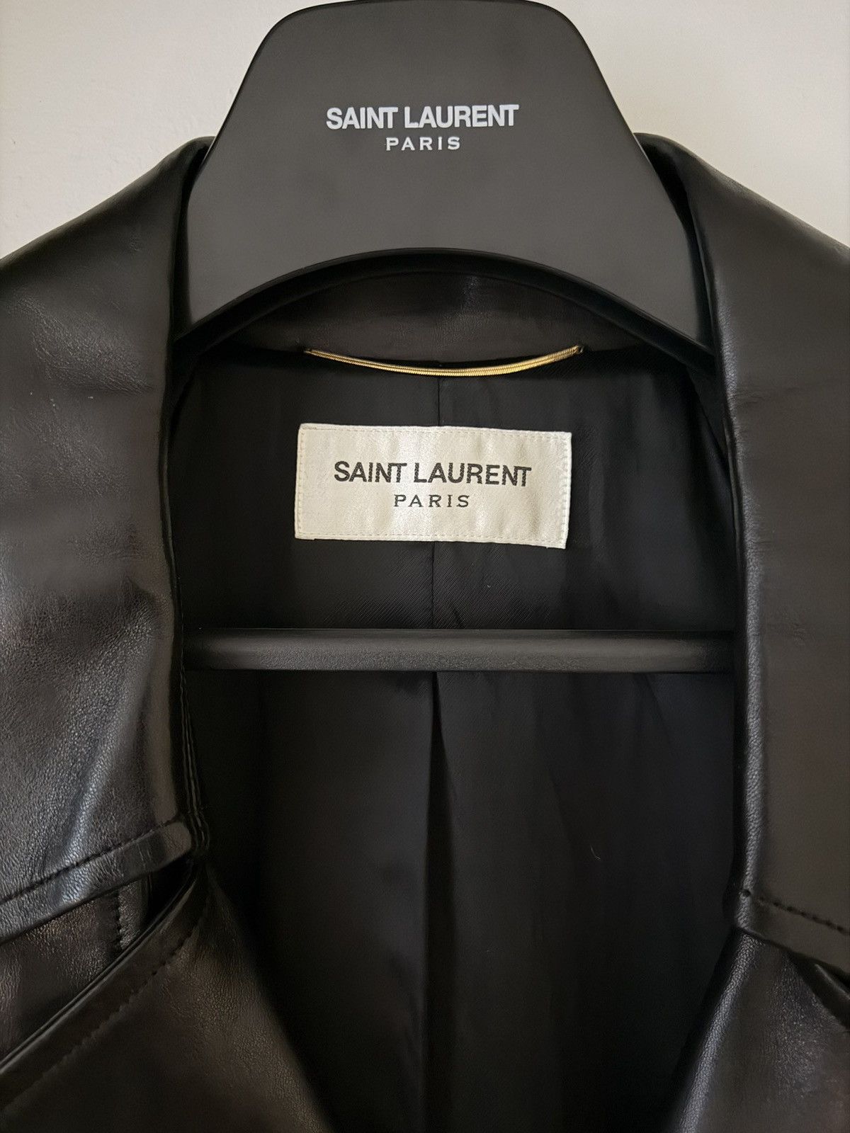 Saint Laurent Paris SAINT LAURENT SS23 FULL LENGHT LEATHER COAT Size S / US 4 / IT 40 - 7 Thumbnail