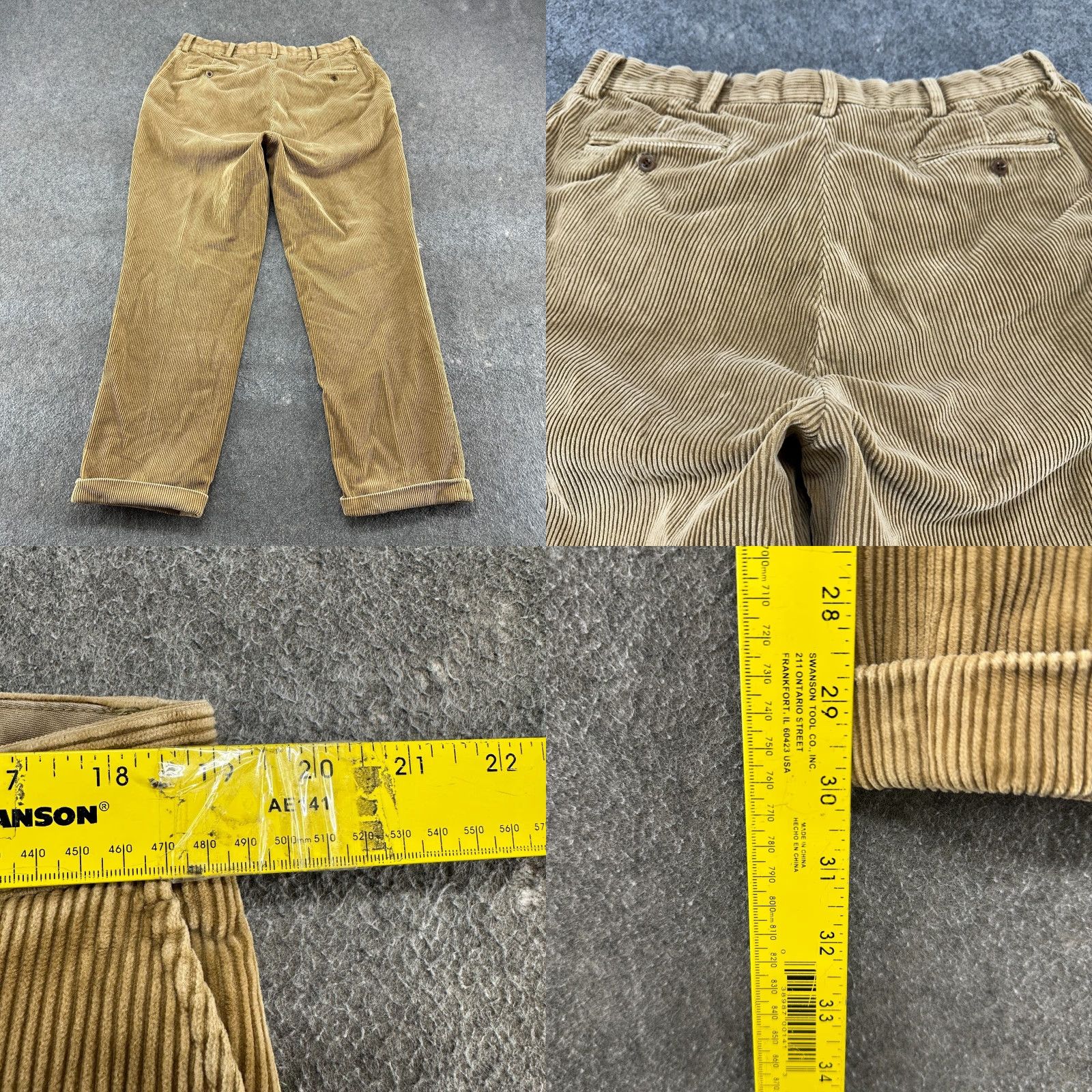 Polo Ralph Lauren VINTAGE Polo Ralph Lauren Pants Men 38x32 Brown Corduroy Classic Fit Straight Wide Wale Chino Casual Mens Supervised by Polo Ralph Lauren? Size US M / EU 48-50 / 2 - 8 Thumbnail