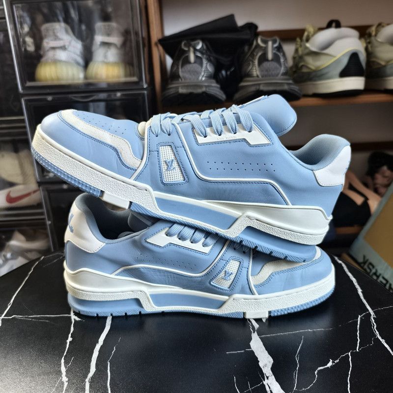 Louis Vuitton Louis Vuitton Stylish Blue Trainer Sneakers - Size US 10 / EU 43 - 7 Thumbnail