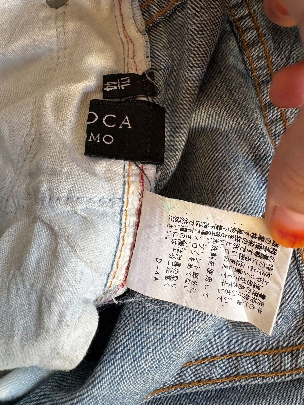 Japanese Brand × Kapital Vintage Japanese Brand Patches Distressed Rippped Loose Jean Size US 29 - 11 Thumbnail