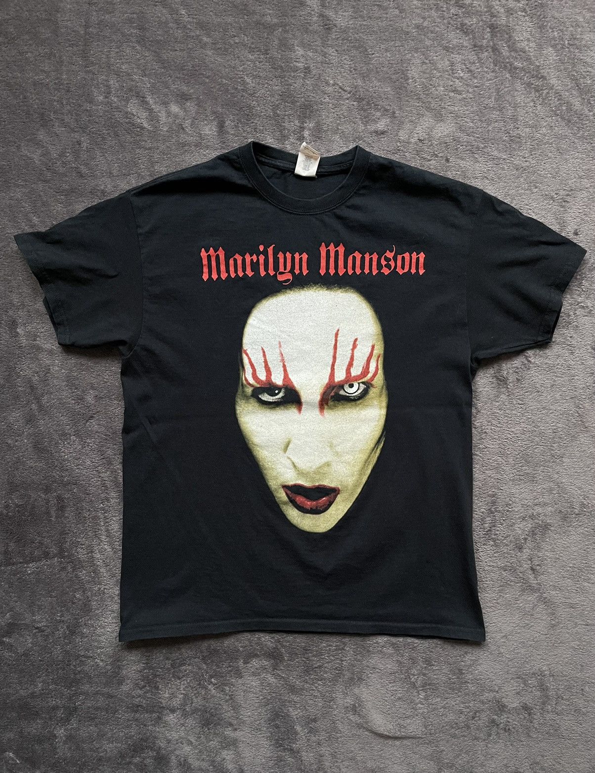 Gildan × Vintage Marilyn MansonT Shirt Size US L / EU 52-54 / 3 - 1 Thumbnail