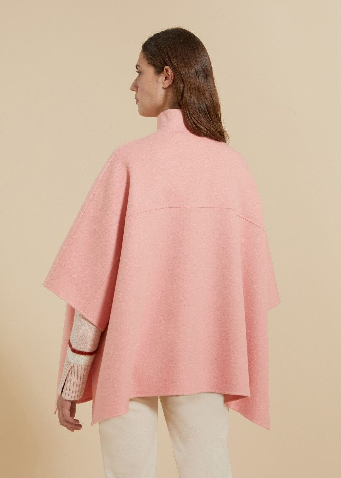 Loro Piana o1srvl11e0824 Size: OS / Agathe AF Cashmere Cape in Pink Size ONE SIZE - 3 Thumbnail