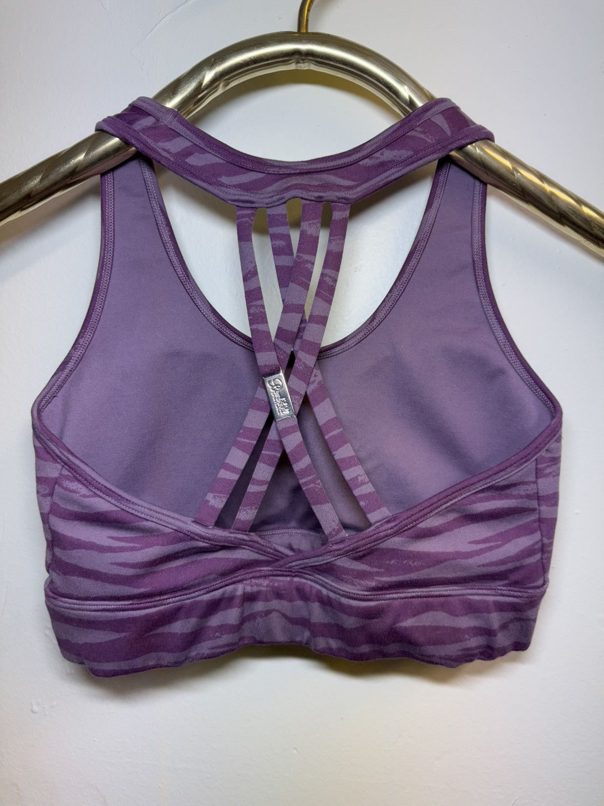 Other BOMBSHELL SPORTSWEAR PURPLE TIGER SPORTS BRA SMALL LIKE NEW Size S / US 4 / IT 40 - 2 Thumbnail