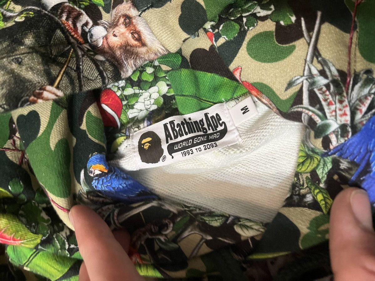 Bape A Bathing Ape X 47 Monkey ABC Green Camo Pullover Hoodie Size US M / EU 48-50 / 2 - 4 Thumbnail