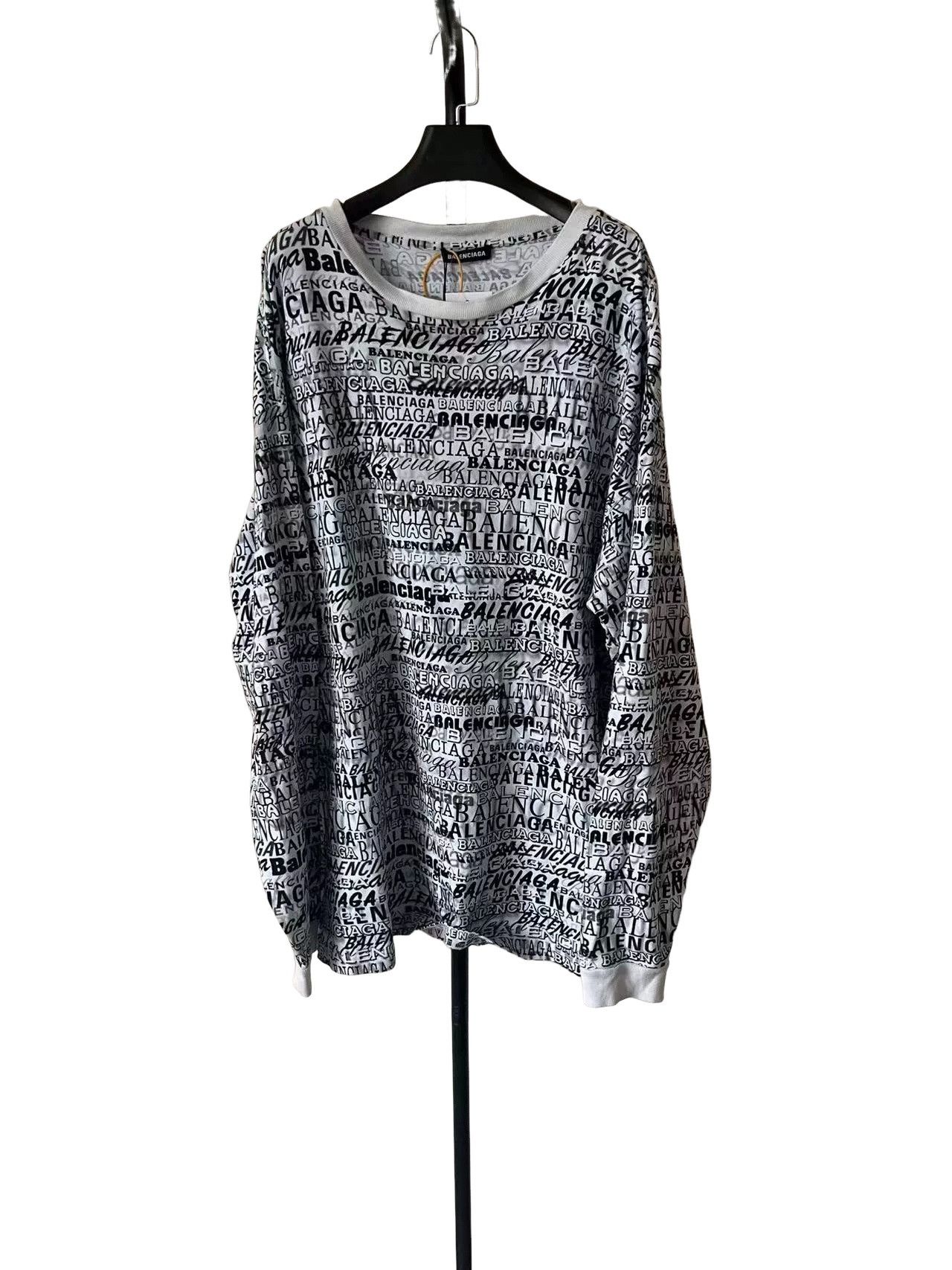 Balenciaga Balenciaga Graffiti Print Sweatshirt M Size US M / EU 48-50 / 2 - 1 Thumbnail