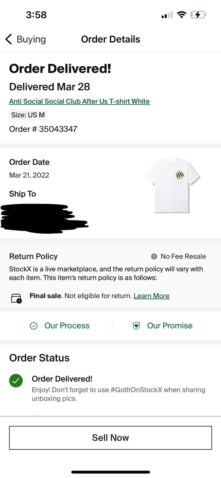 Anti Social Social Club Anti Social Social Club After Us T-Shirt White Size Medium Size US M / EU 48-50 / 2 - 4 Thumbnail