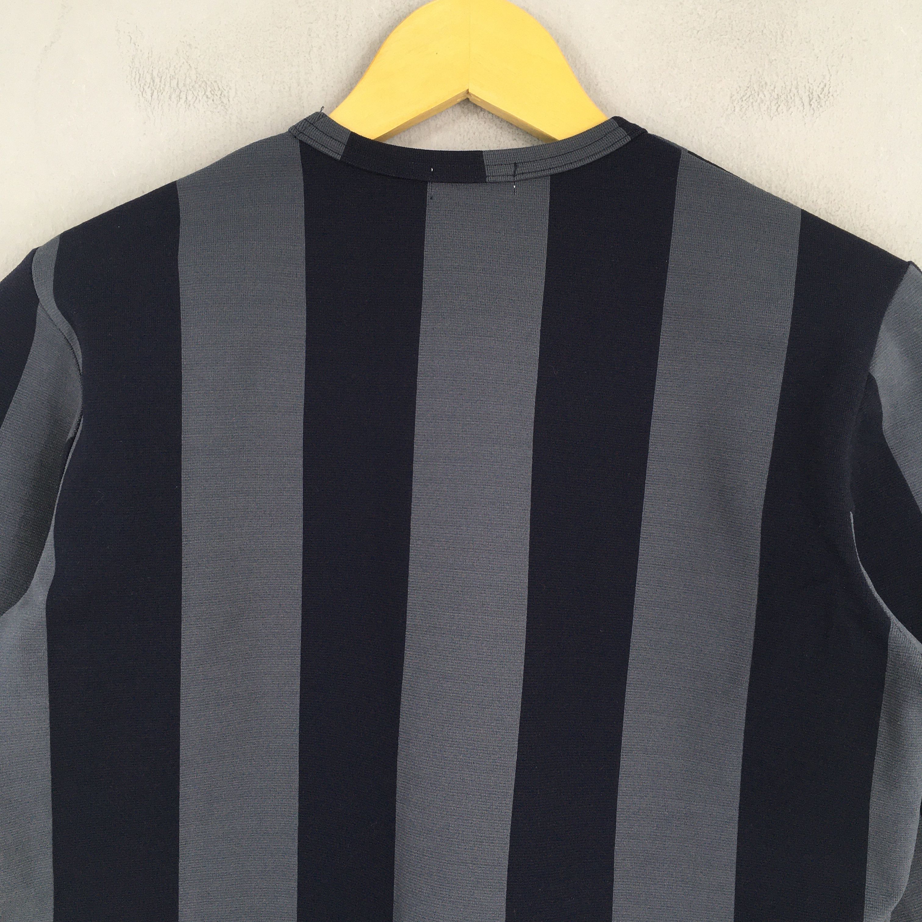 Comme des Garcons Comme Des Garcons Stripes Black Gray T shirt XSmall Size US XS / EU 42 / 0 - 8 Thumbnail