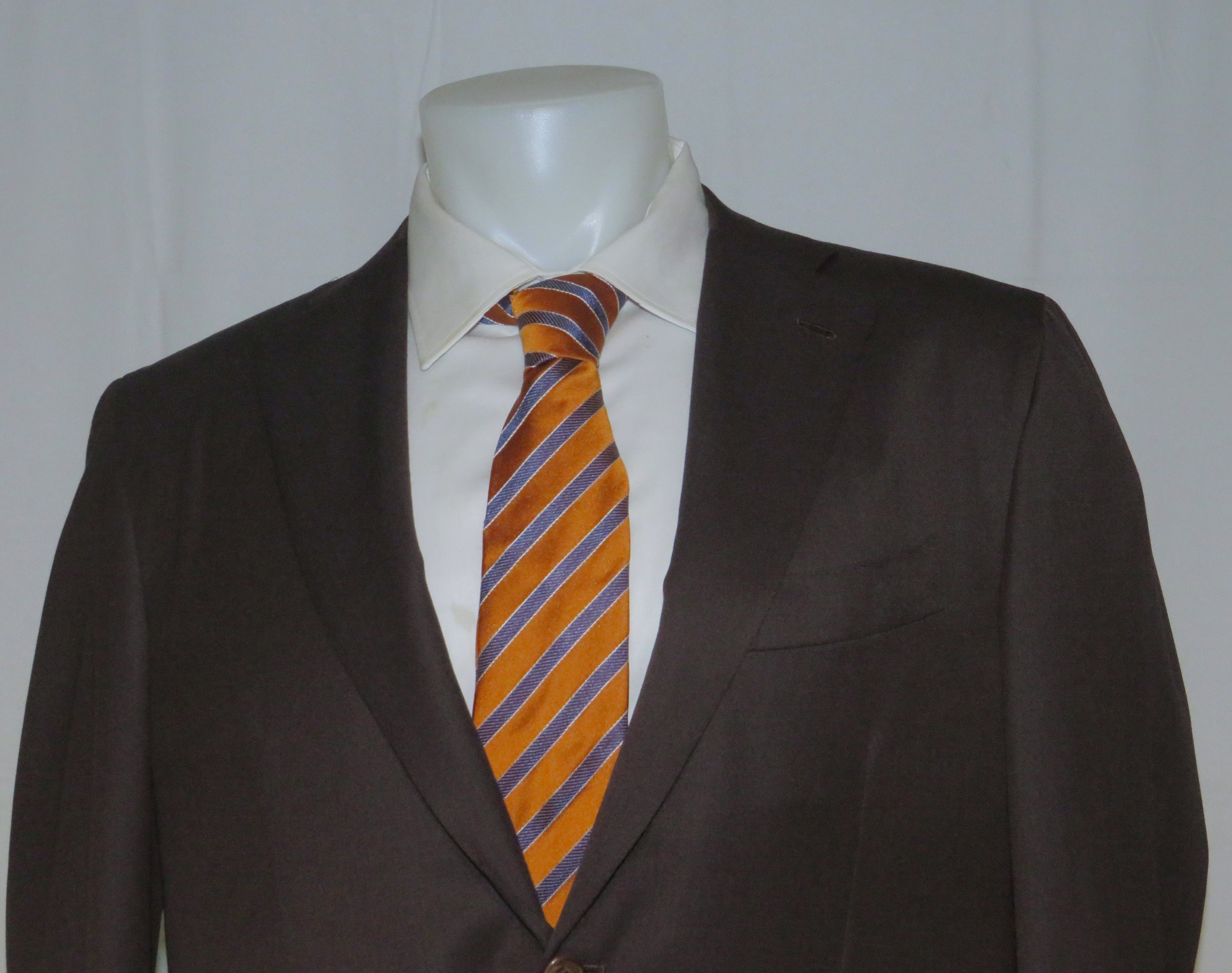 Kiton 14 Micron Super 180 Solid Brown Two Button Suit 48L NWT 8870 Size 48L - 4 Thumbnail