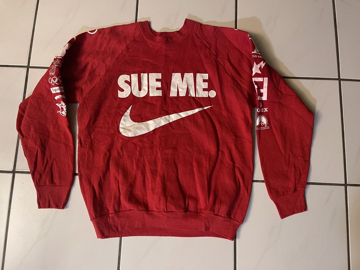 Other Sue Me Vintage Sweatshirt Crewneck Red Size Large Size US L / EU 52-54 / 3 - 1 Thumbnail