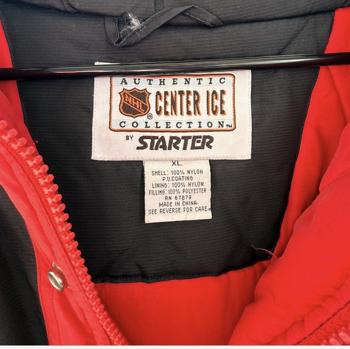 Starter Vintage 90s Blackhawks 1/4 Zip Center Ice Starter Jacket Size US XL / EU 56 / 4 - 3 Thumbnail