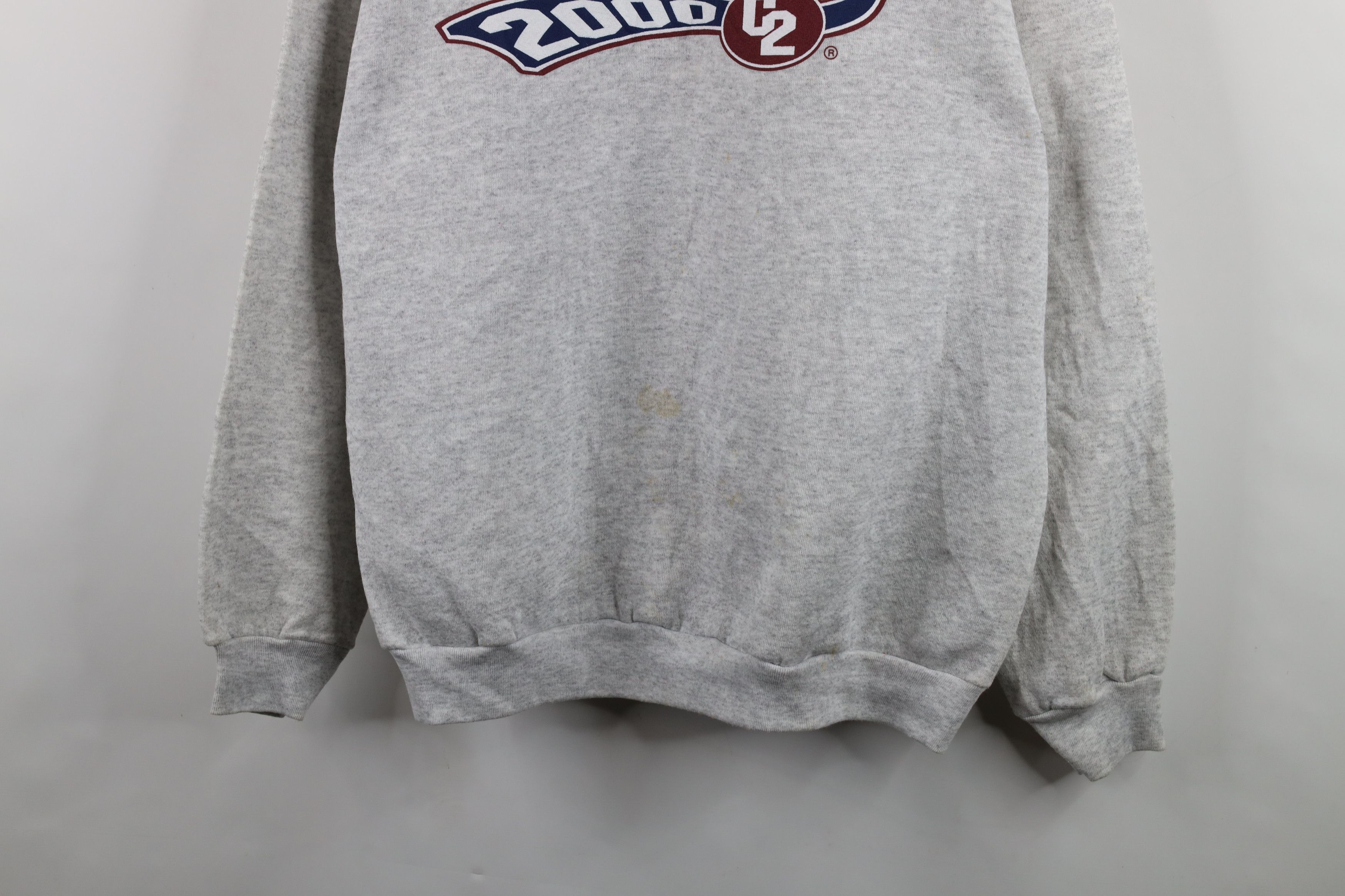 Vintage Deadstock Vintage Y2K Millennium Sweatshirt Heather Gray Size US XL / EU 56 / 4 - 3 Thumbnail