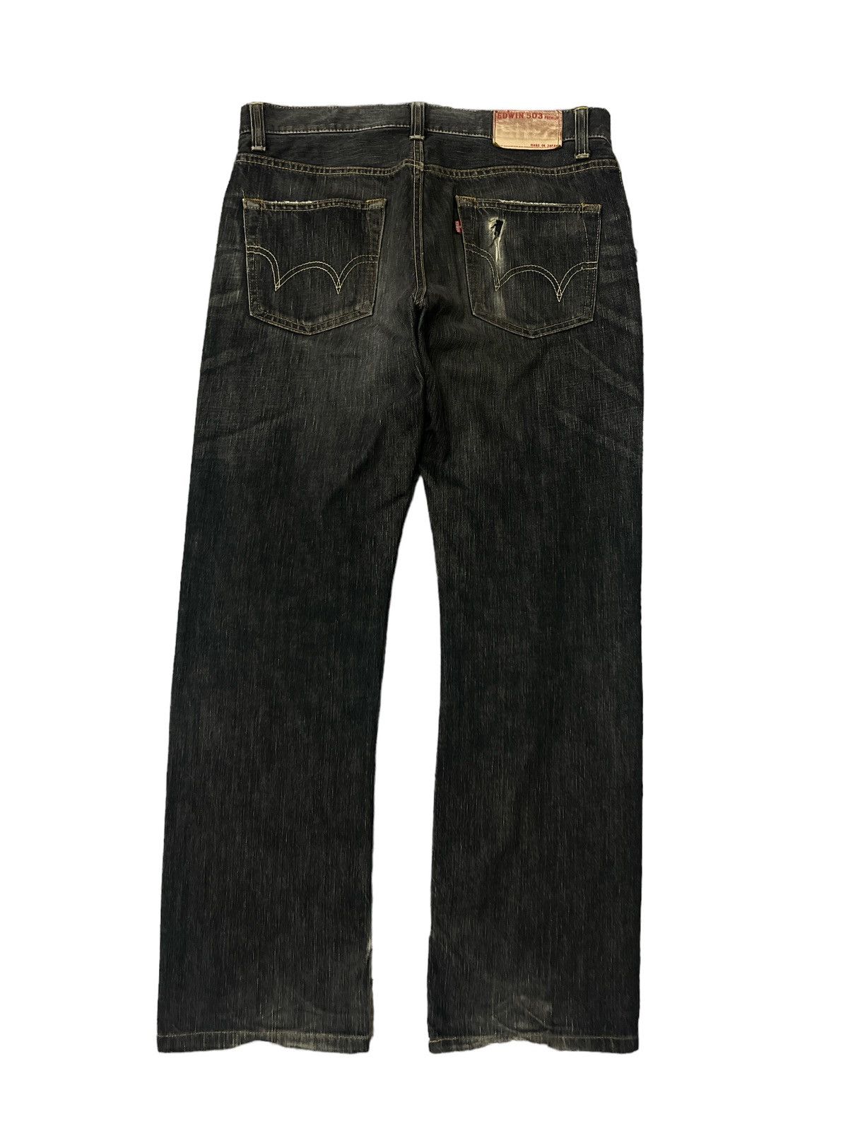 Japanese Brand × Vintage EXWIN 503 MADE IN JAPAN DISTRESSED DENIM PANT Size US 33 - 5 Thumbnail