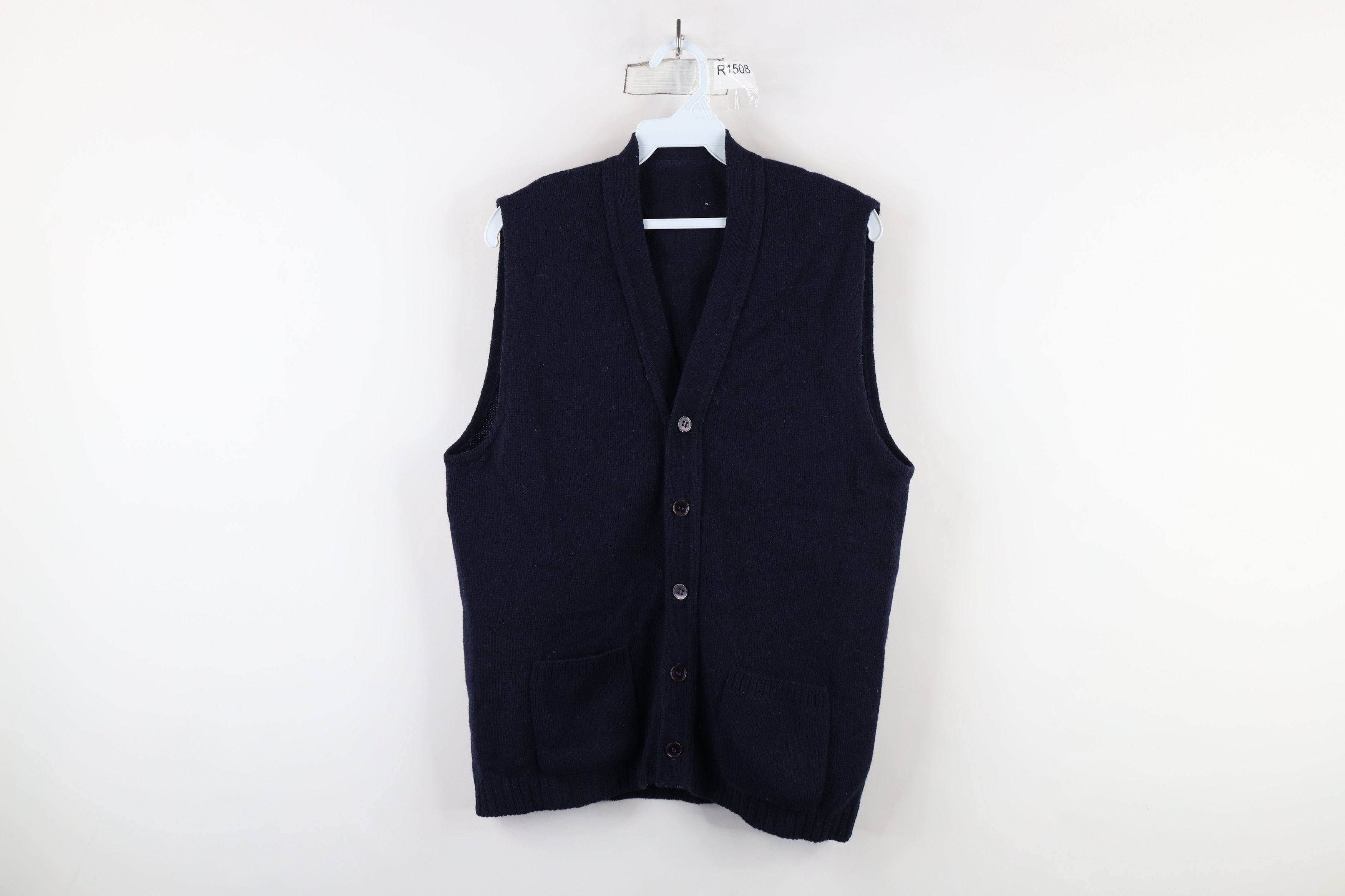 Vintage Vintage 60s 70s Streetwear Knit Cardigan Sweater Vest USA Size US M / EU 48-50 / 2 - 1 Thumbnail