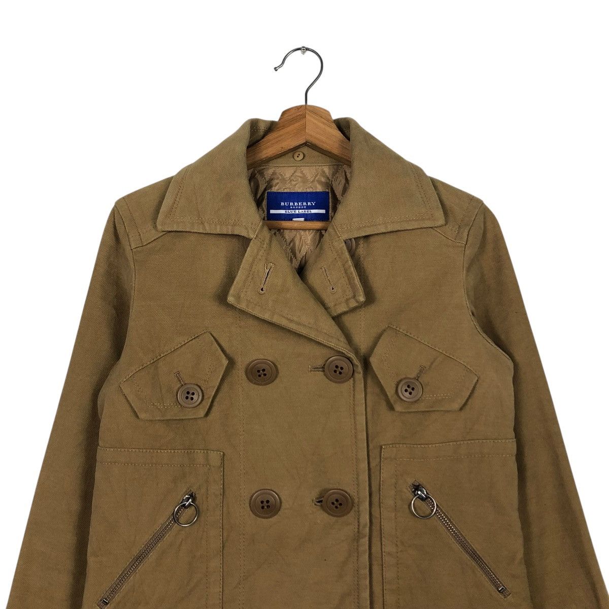 Burberry 🔥RICH BROWN CHORE CROPPED BIKER JACKET BURBERRY LONDON Size XS / US 0-2 / IT 36-38 - 5 Thumbnail