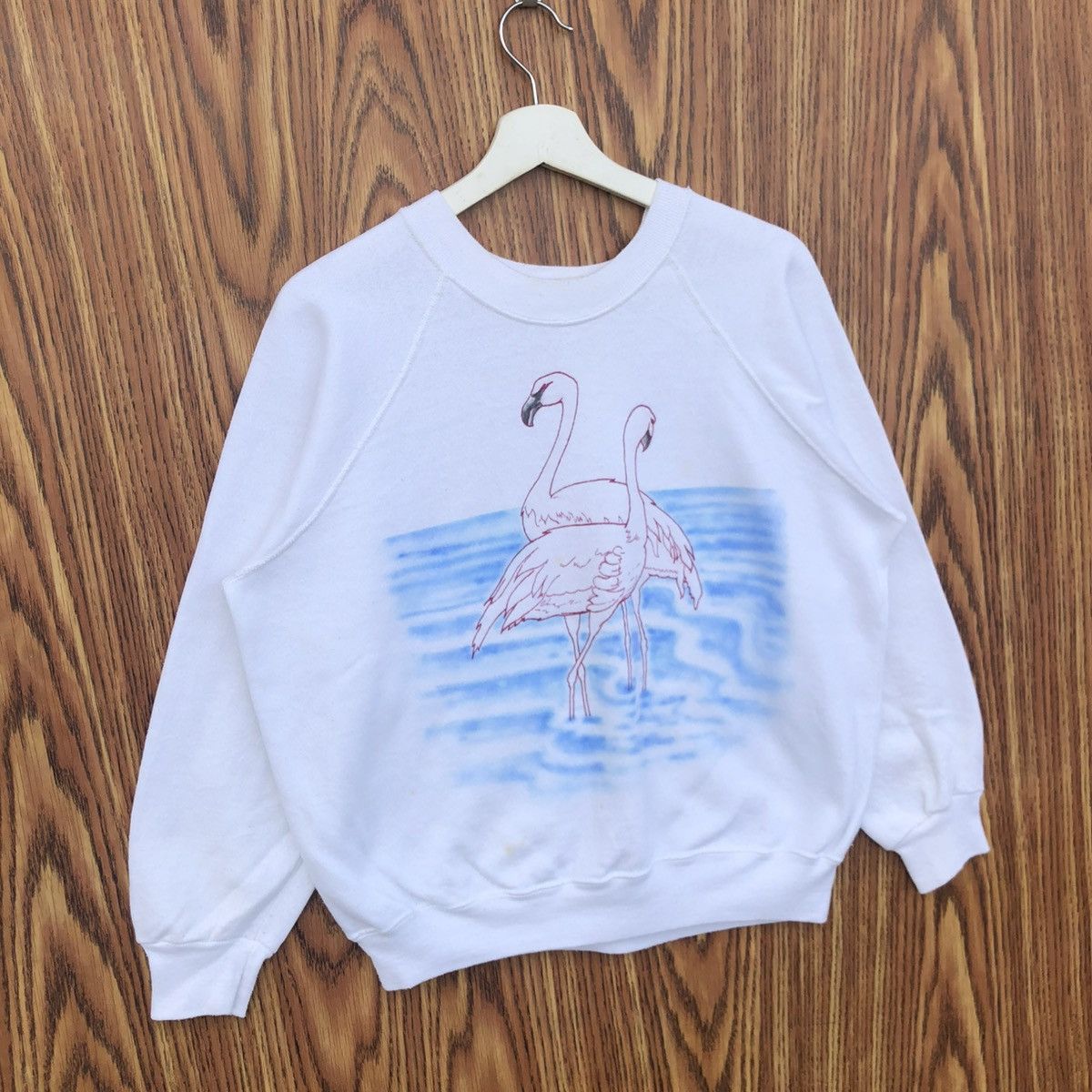 Vintage Vintage Flamingo Sweatshirt Size US L / EU 52-54 / 3 - 2 Thumbnail