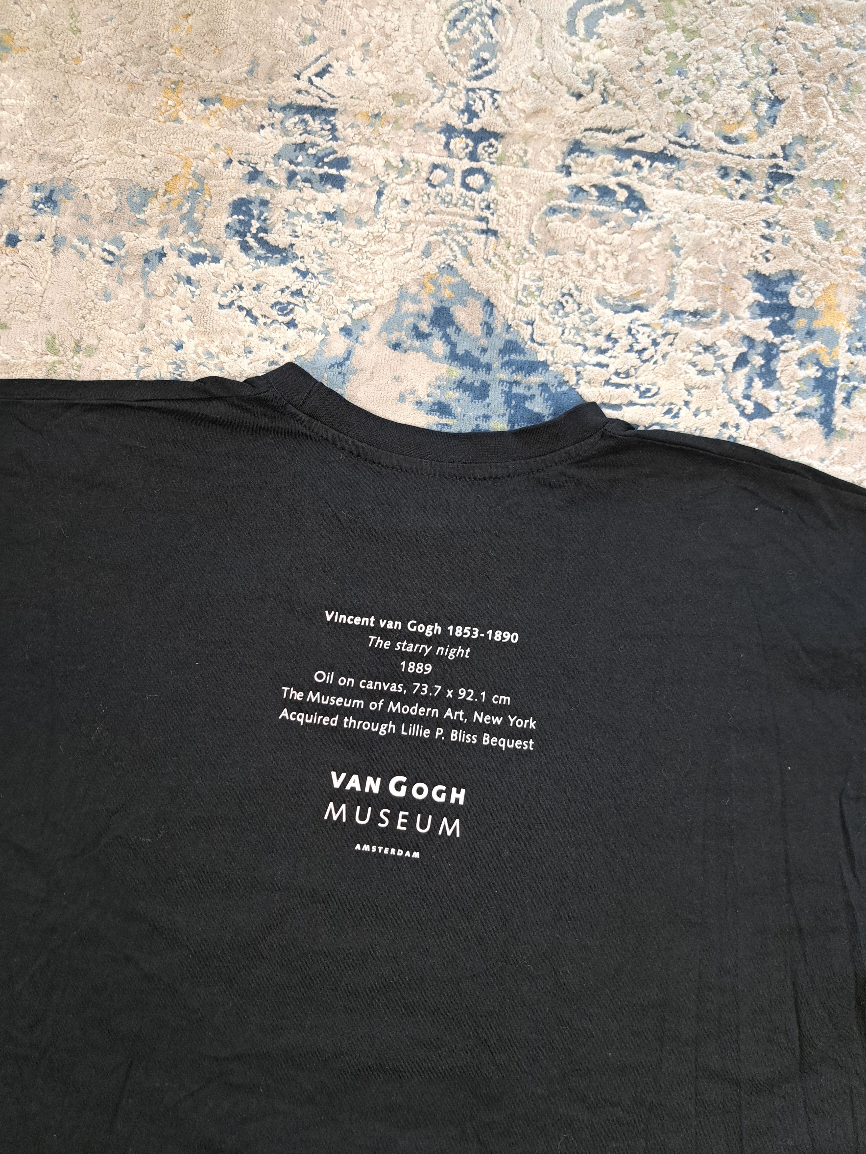 Vintage Vincent Van Gogh The Starry Night Art Tee Like MoMA Size US XL / EU 56 / 4 - 4 Thumbnail