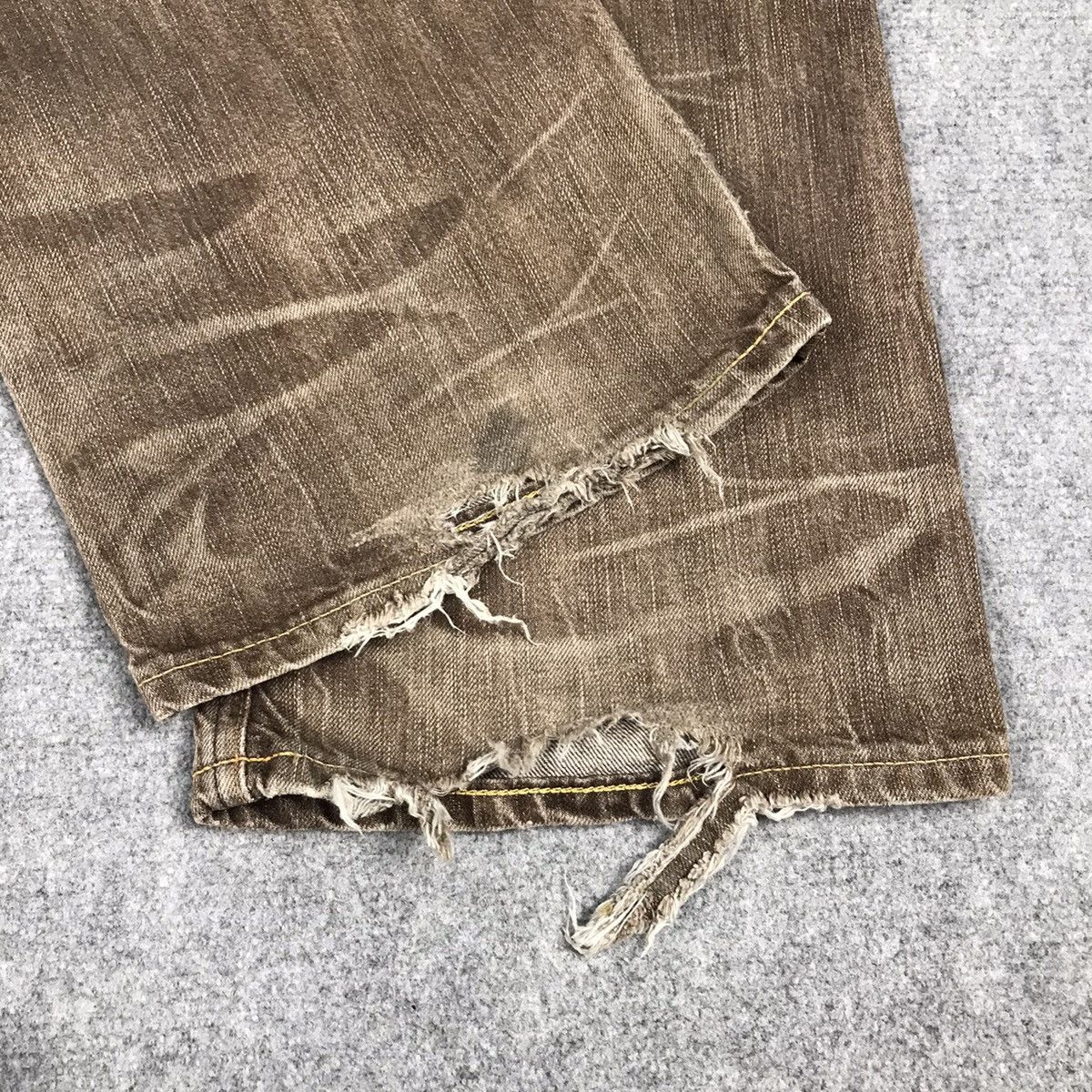 Edwin × Japanese Brand 503 FLARE EDWIN BROWN BOOT CUT DENIM PANTS Size US 28 / EU 44 - 10 Thumbnail