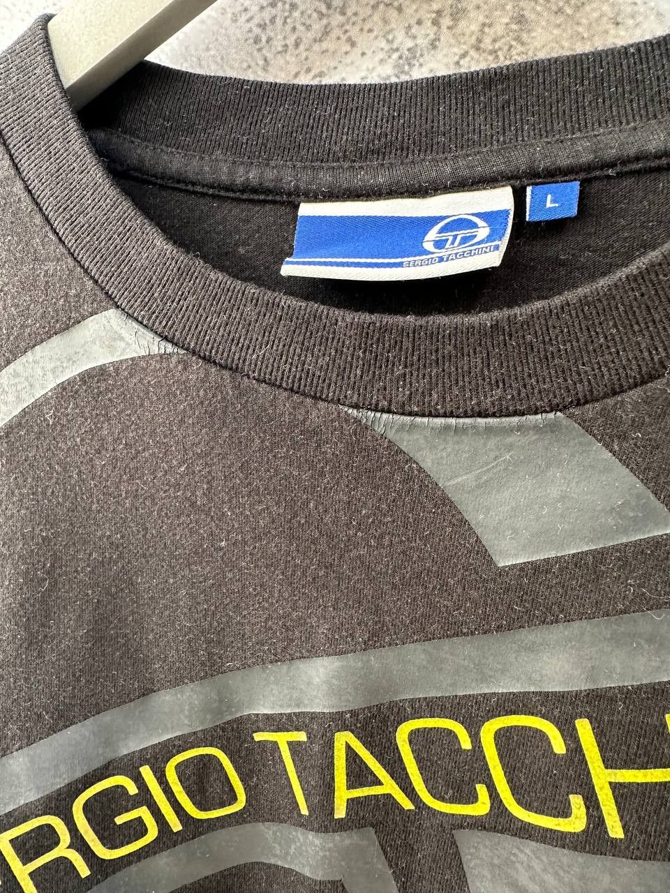 Sergio Tacchini Sergio Tacchini Vintage T-Shirt Big Logo Tee Size US L / EU 52-54 / 3 - 8 Thumbnail